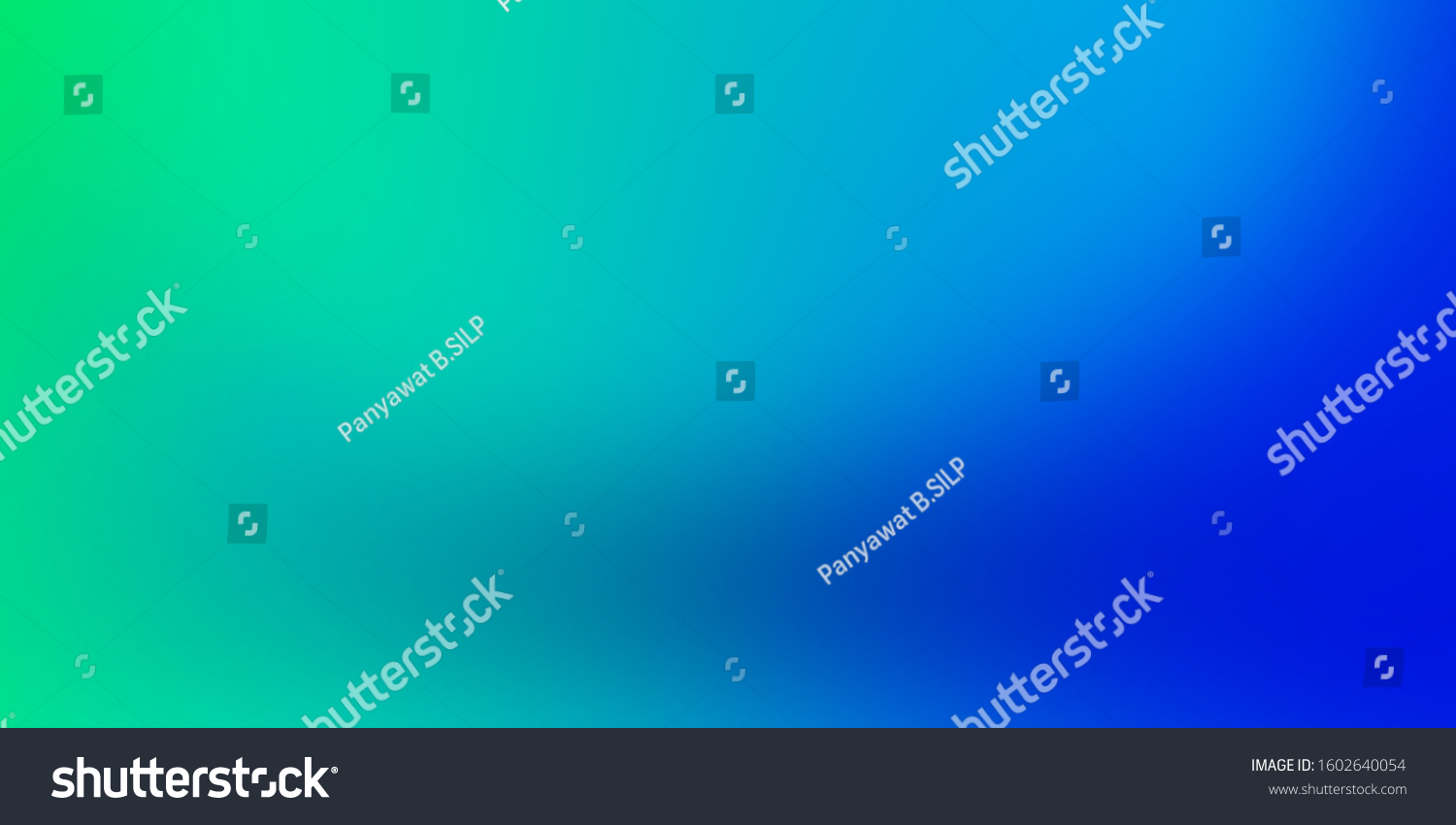 Background of beautiful gradient Turquoise color. Gradient background for poster banner and product advertising. Background of product studio with Green spotlight on Blue colour. #1602640054