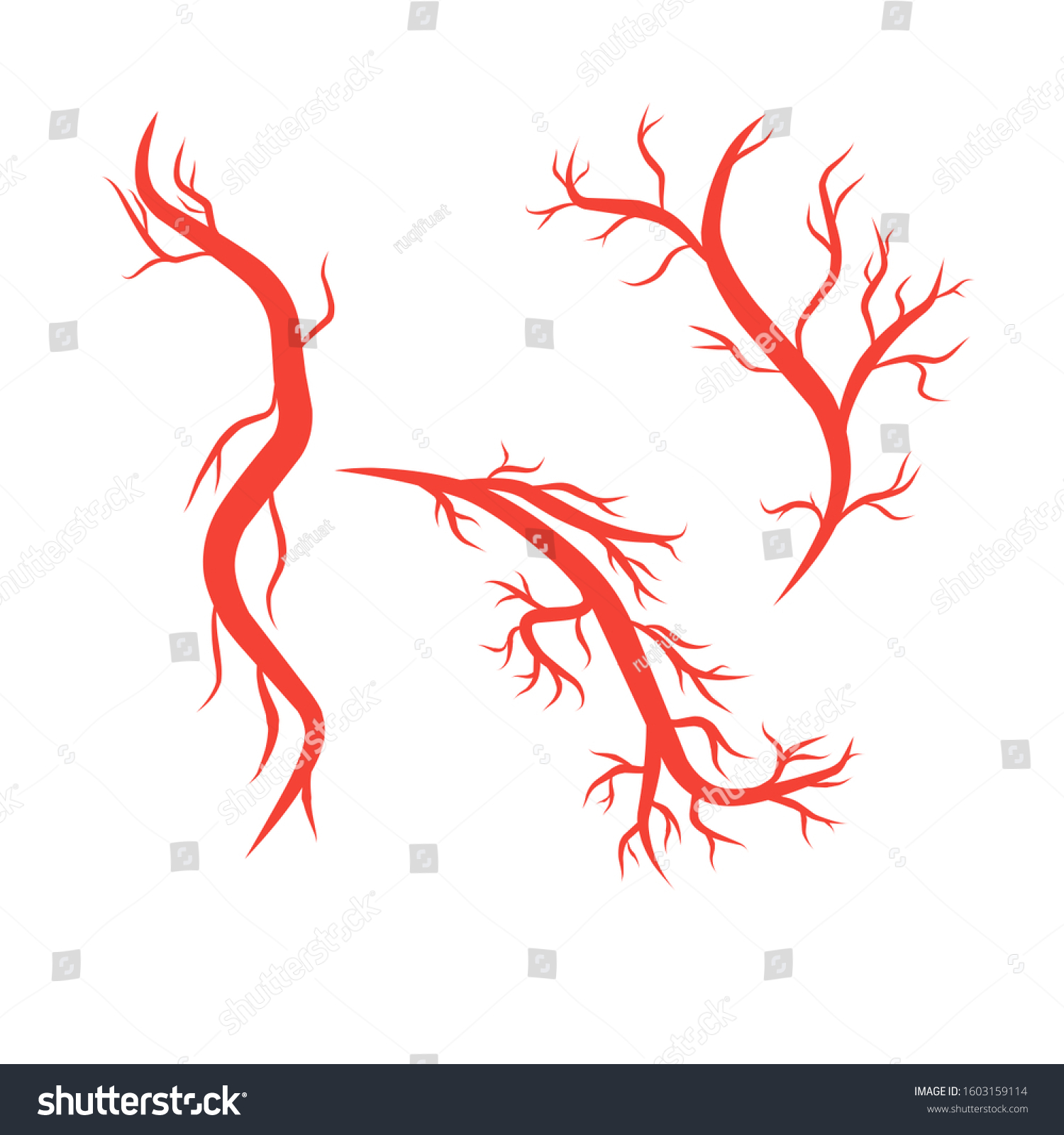 Humans Arteries And Veins Vector Illustration Royalty Free Stock Vector 1603159114 4724