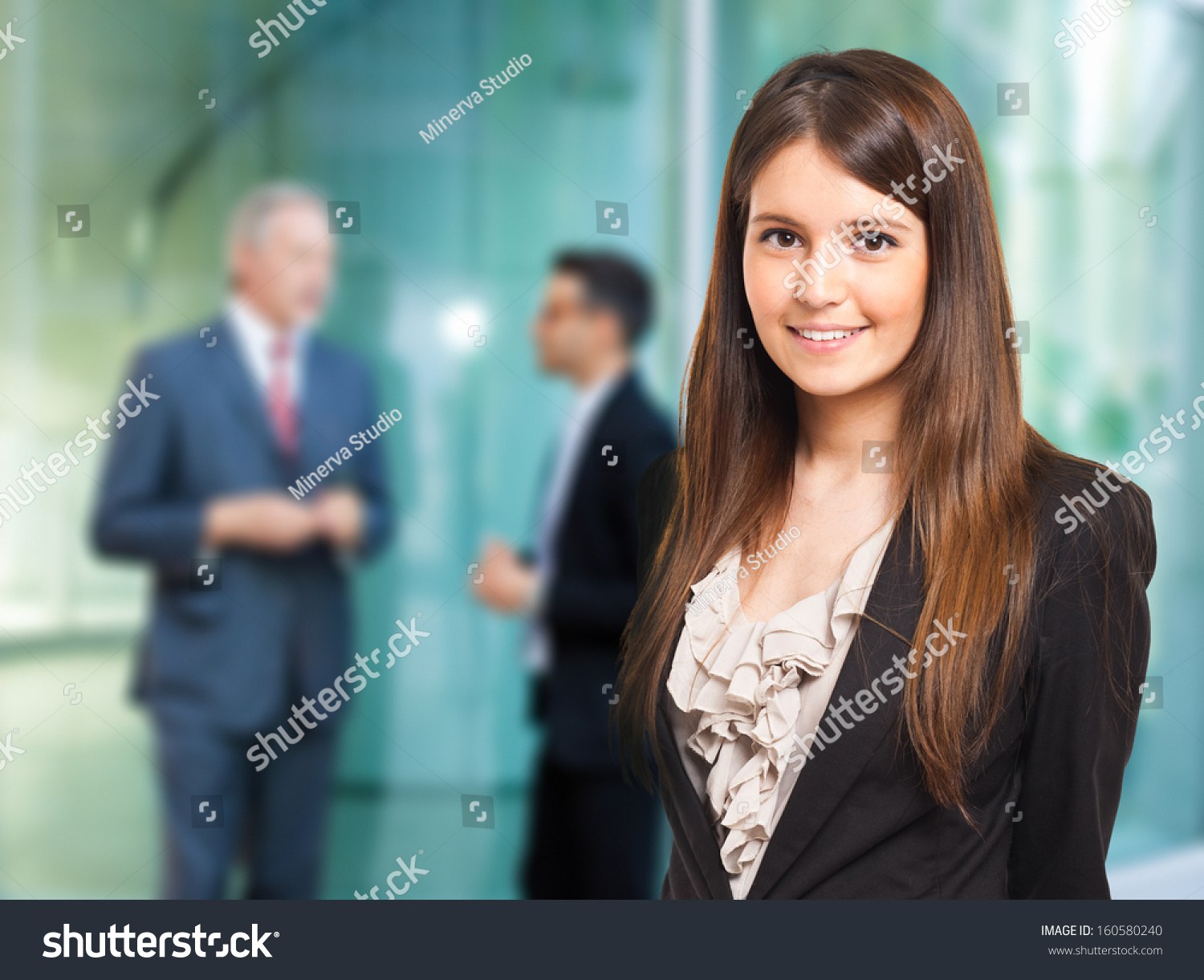 Portrait of a smiling businesswoman #160580240