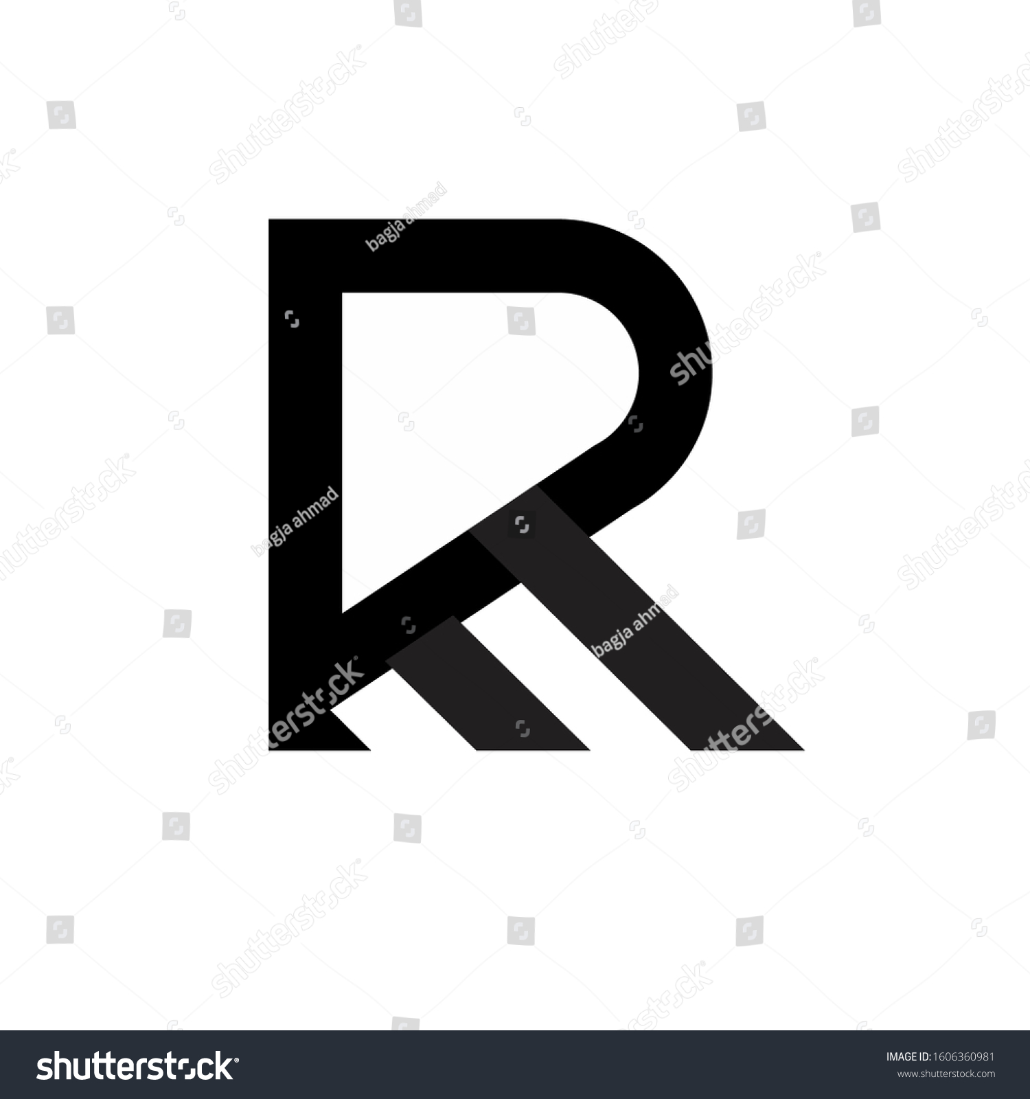 RM logo design simple modern template - Royalty Free Stock Vector ...