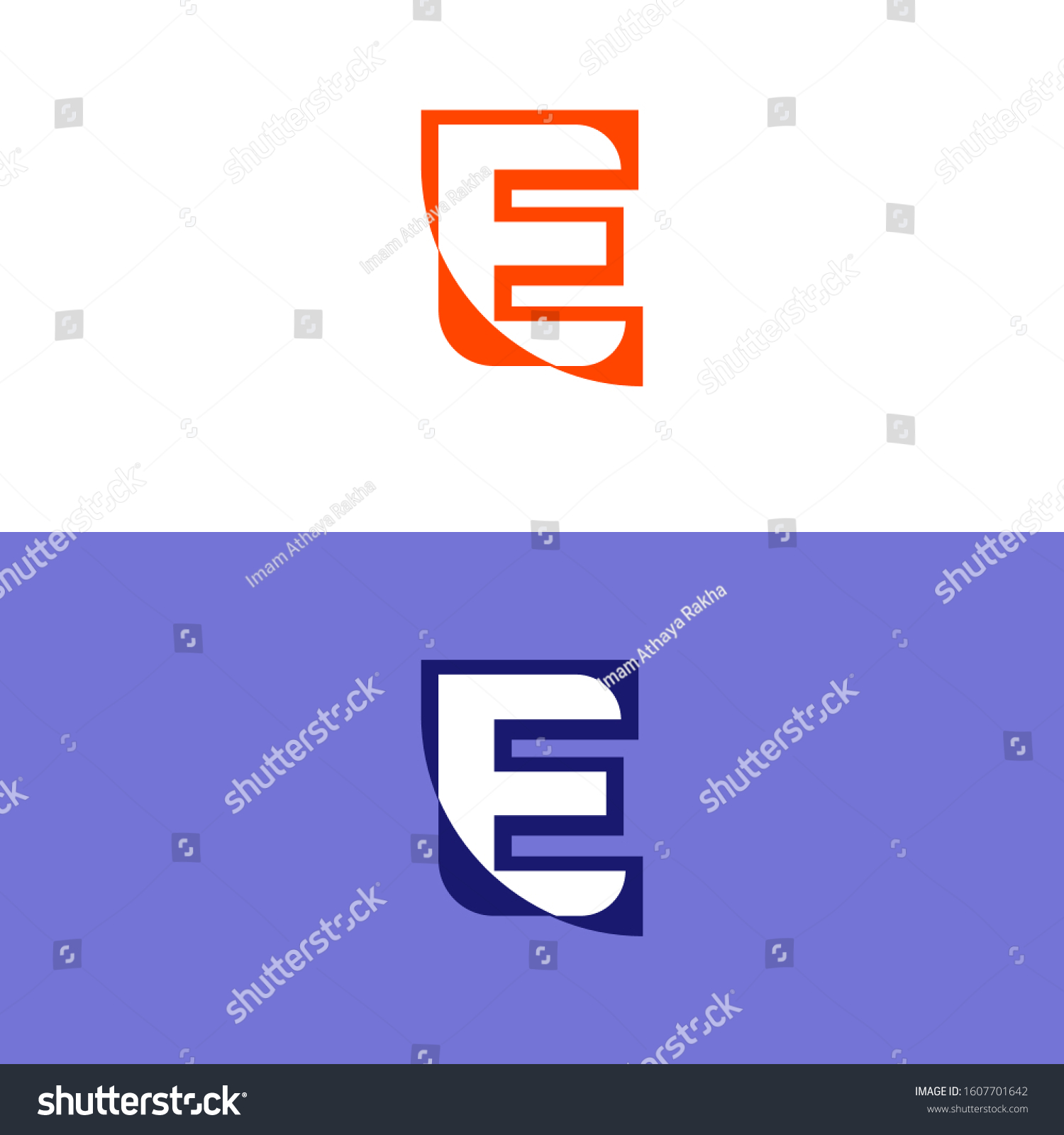 Letter E logo Design. Design letter logo for - Royalty Free Stock ...