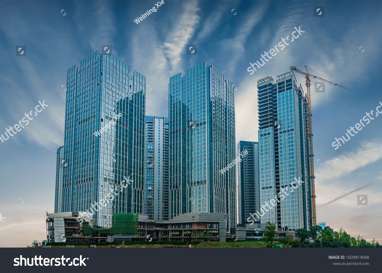 Commercial buildings and real estate developments in chengdu, sichuan province, China #1609814098