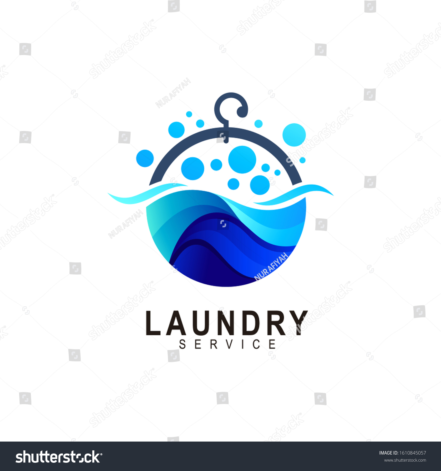 Laundry Logo Template Design Vector, Emblem, Concept Design, Creative Symbol, soap bubble icon #1610845057