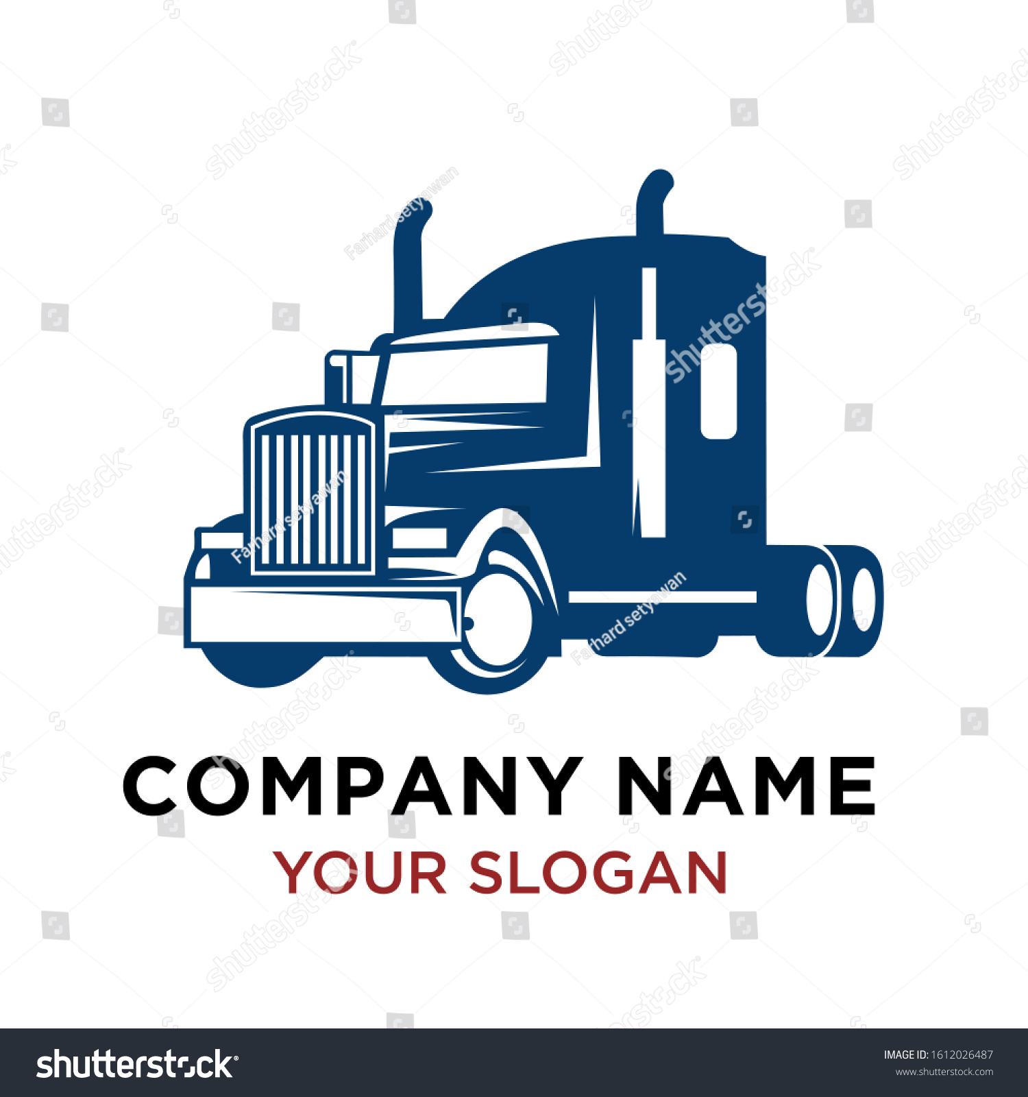 Transportation Truck Logo Design template/ Royalty Free Stock Vector