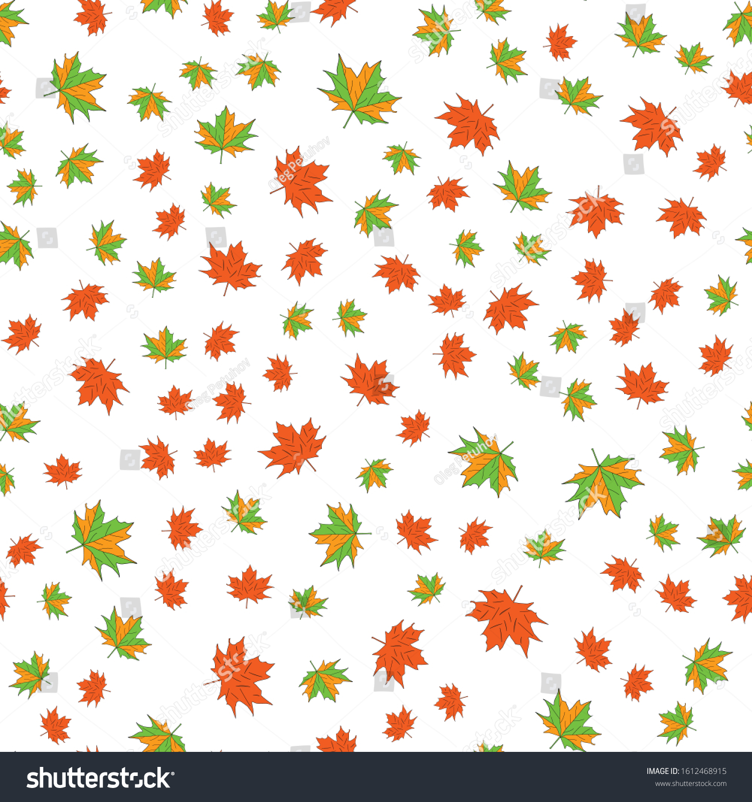 maple leafs seamless background. White background #1612468915