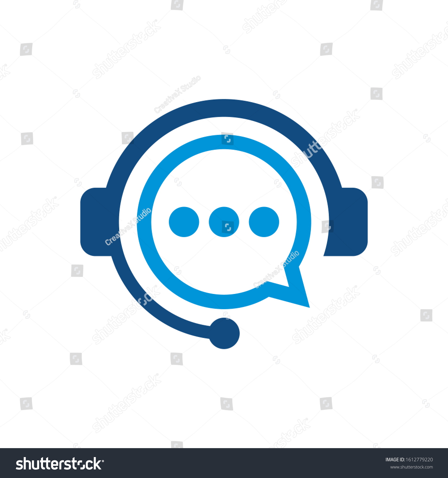 Headphones Logo can be used for company, icon, and others. #1612779220