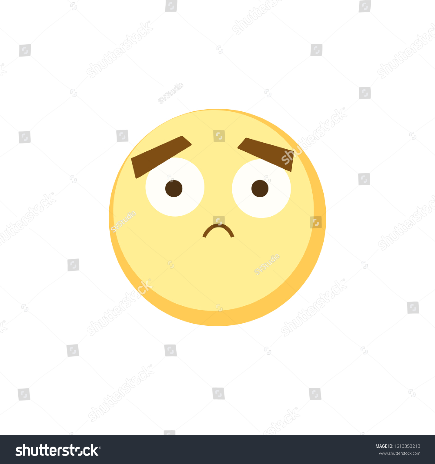 Yellow emoji icon for app game, ui or web design - Royalty Free Stock ...