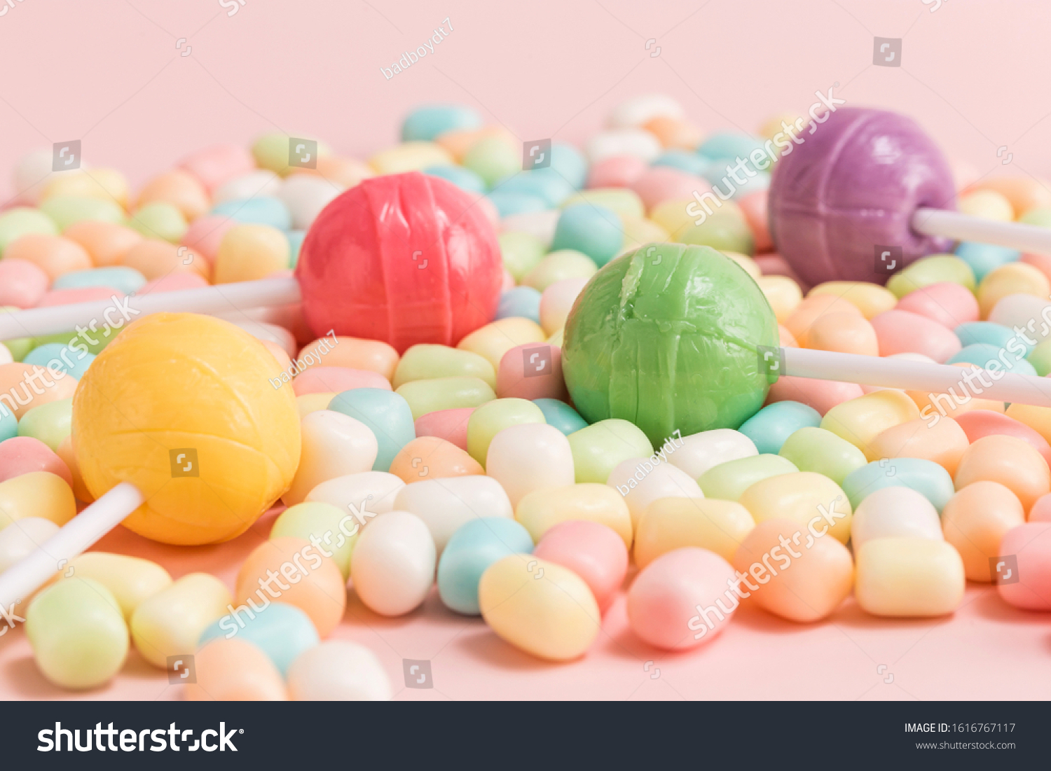 Many types, many flavors and many colors of candy #1616767117