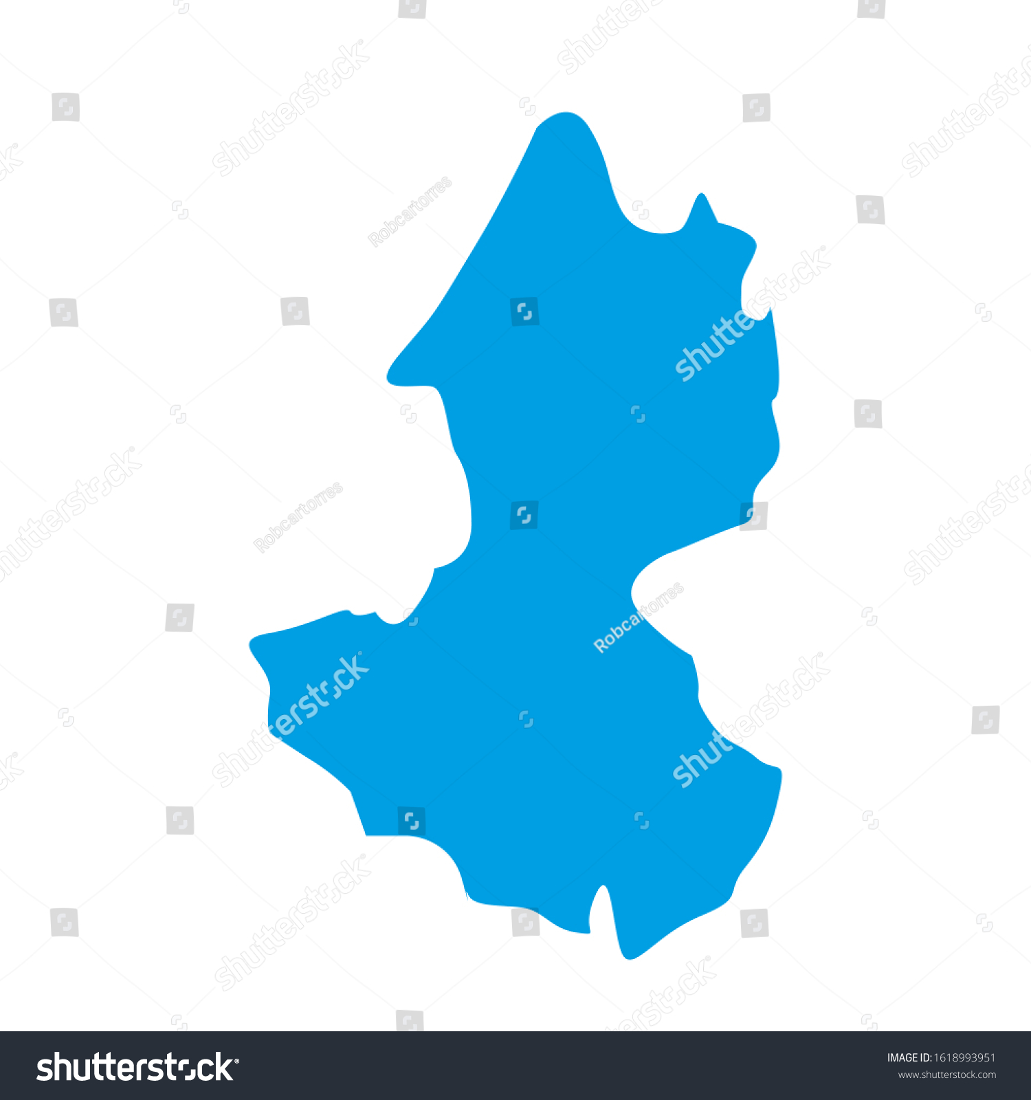 Map of the region of Lempira in the country of - Royalty Free Stock ...