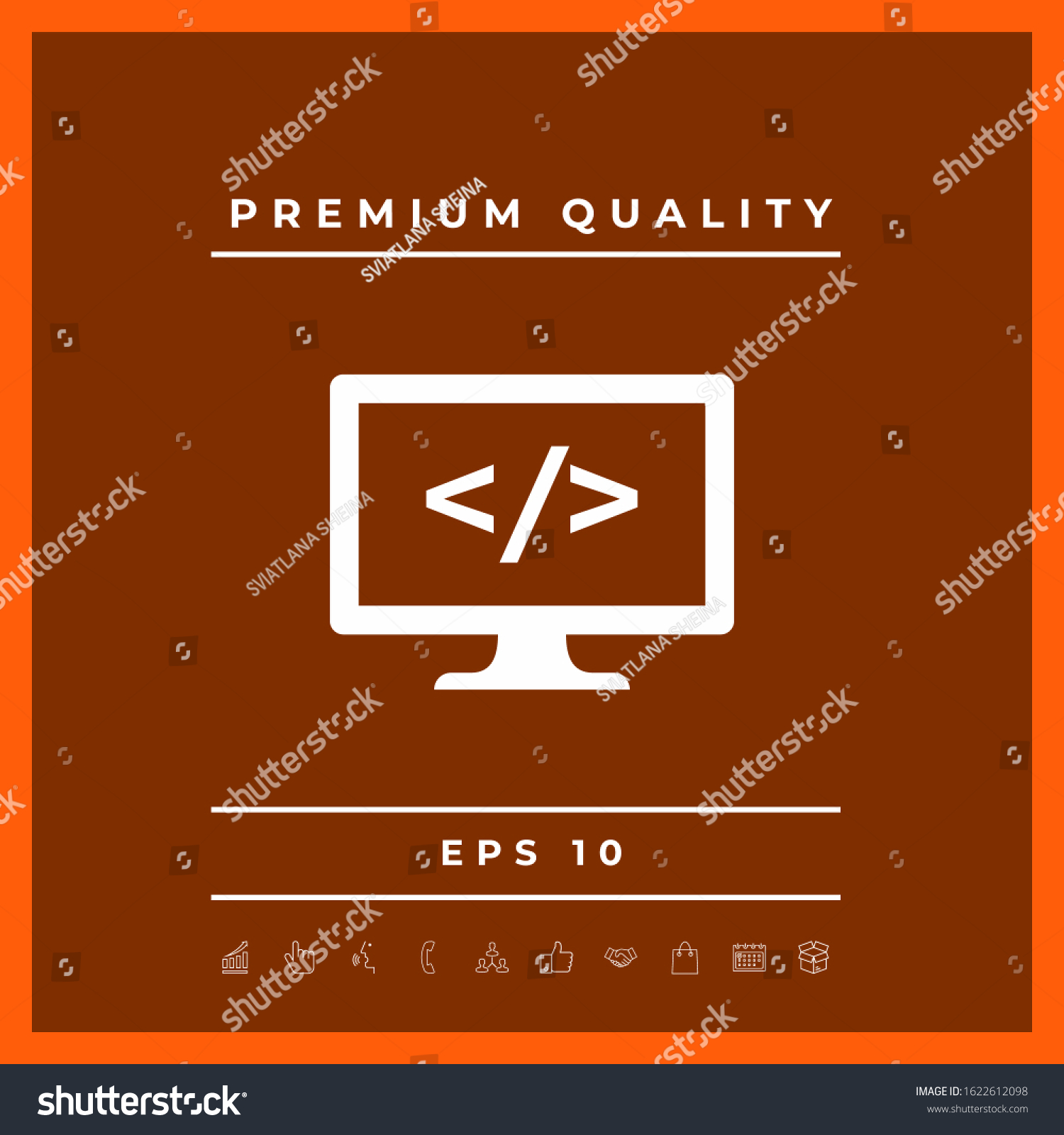 Coding symbol icon. Graphic elements for your - Royalty Free Stock ...