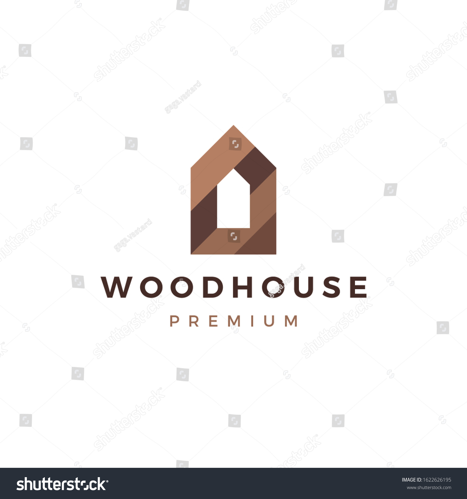 wood house timber panel wall facade decking wpc Royalty Free Stock