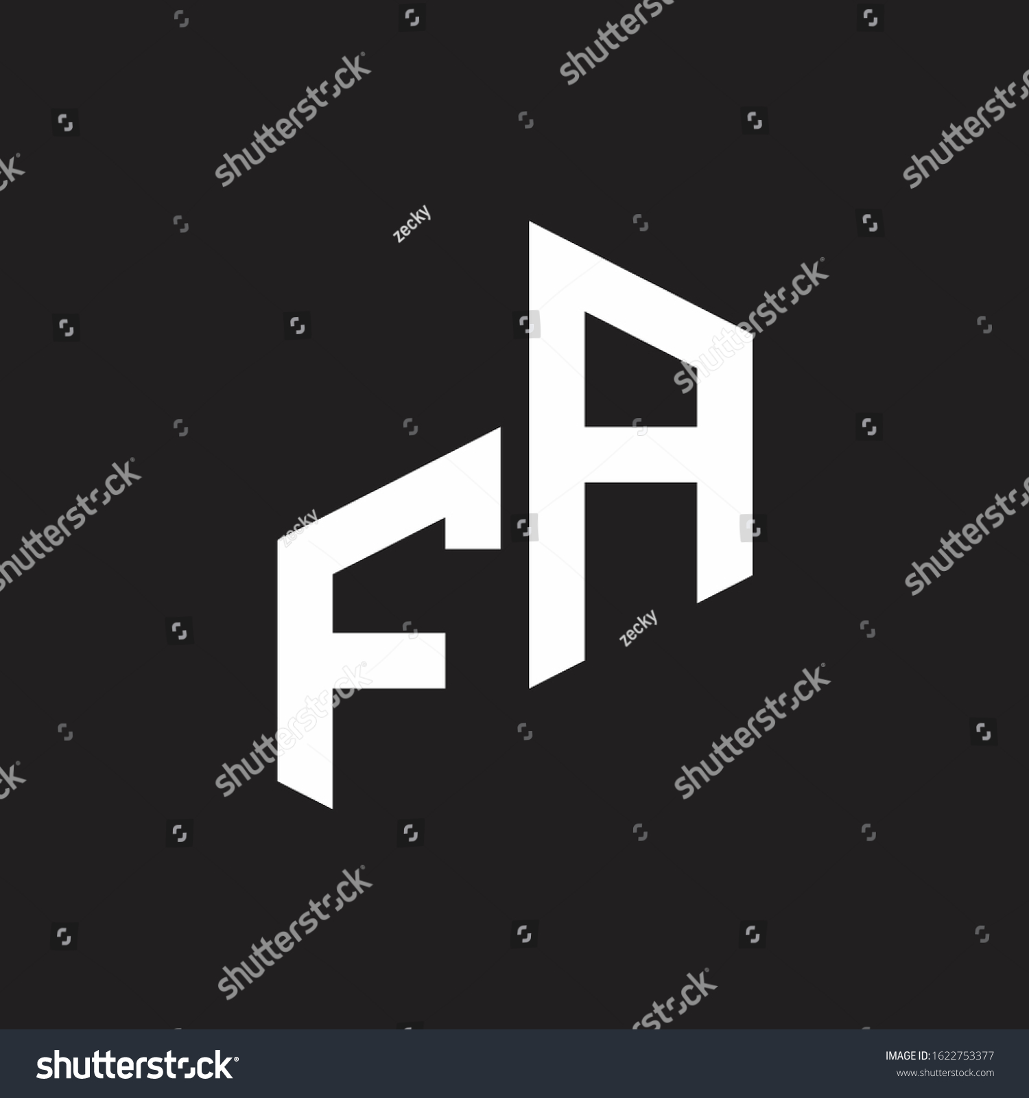 FA Initial Letters logo monogram with up to down - Royalty Free Stock ...