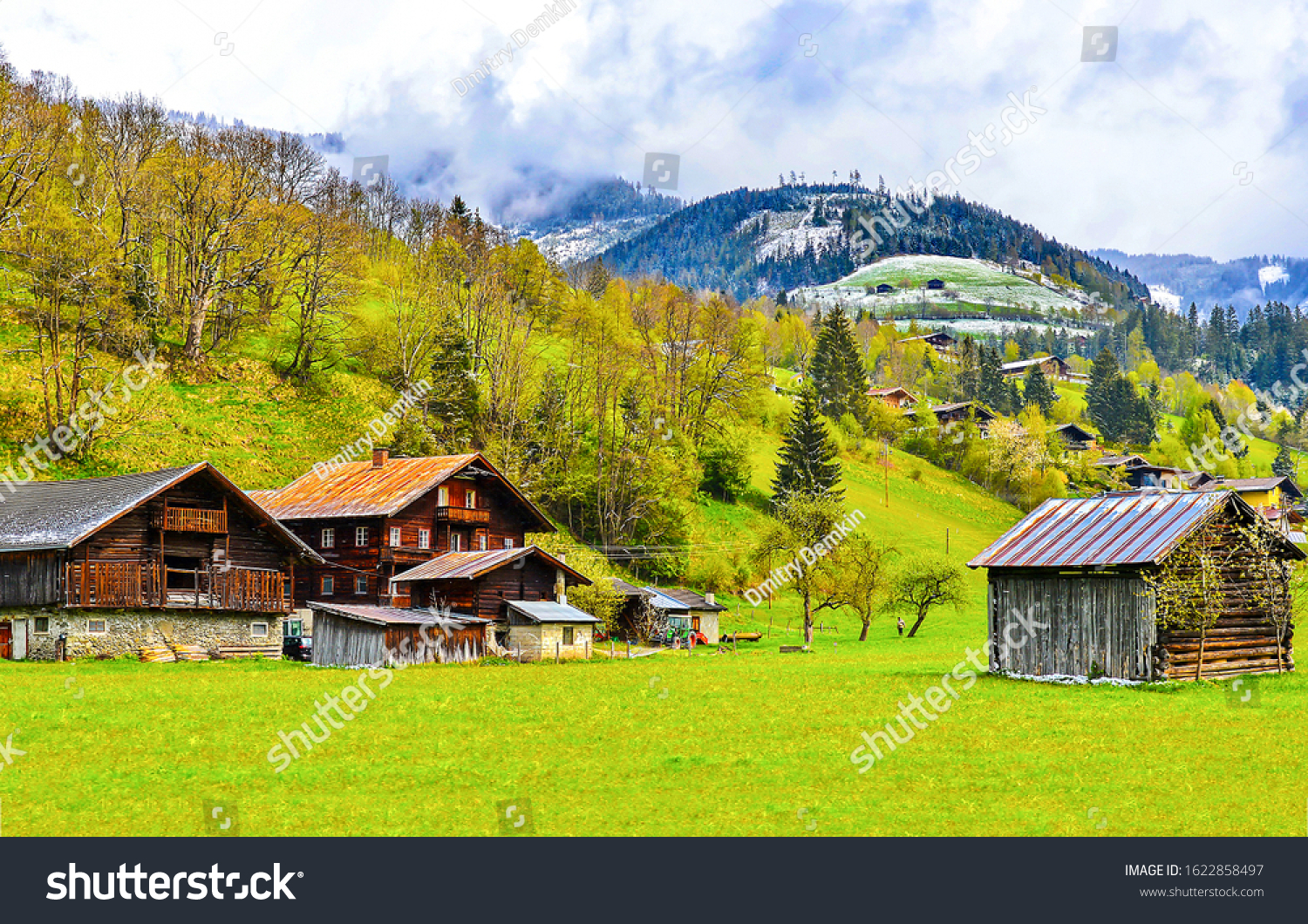 Mountain village in Europe landscapes #1622858497