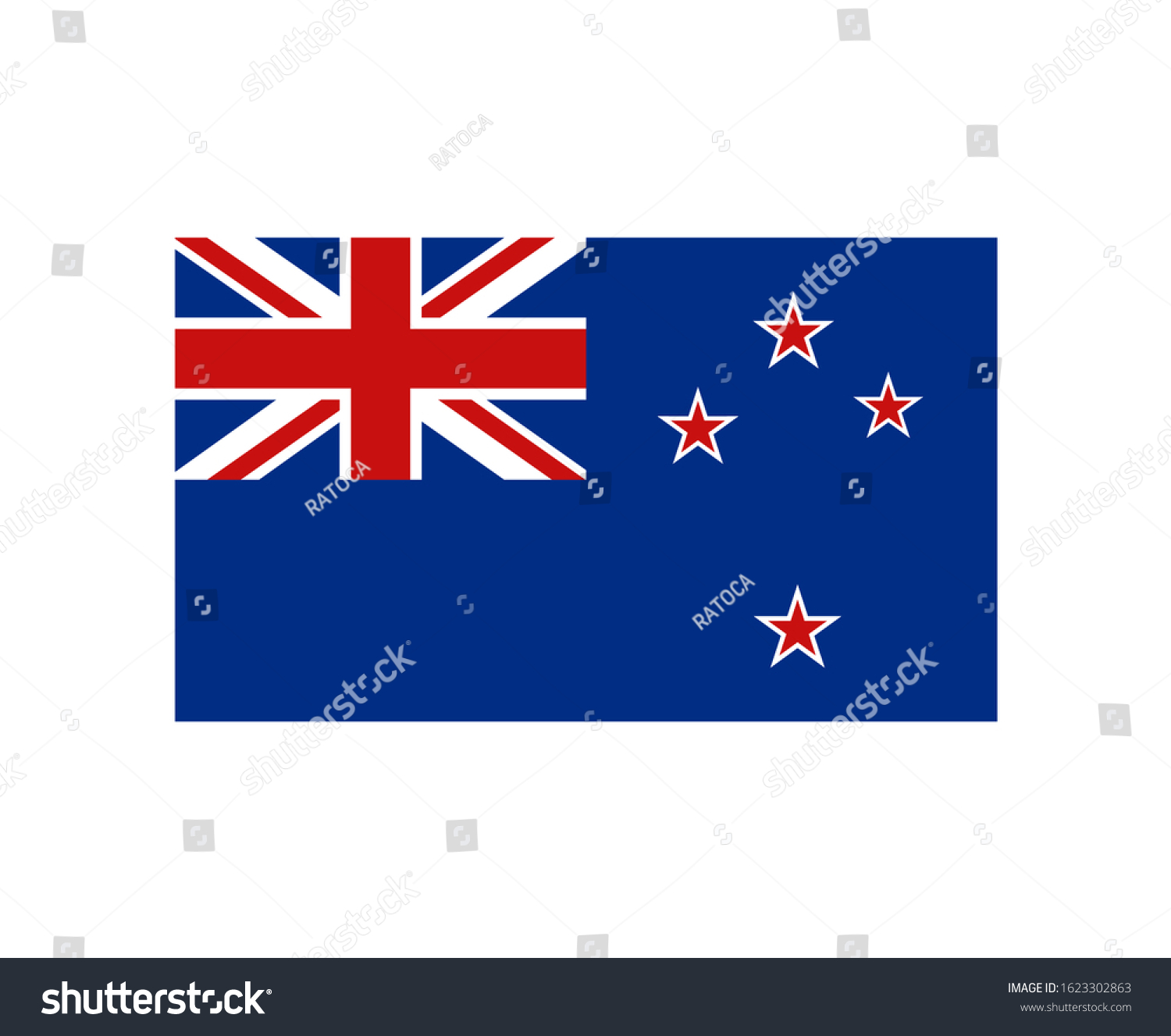 Design of Waitangi flag illustration - Royalty Free Stock Vector ...