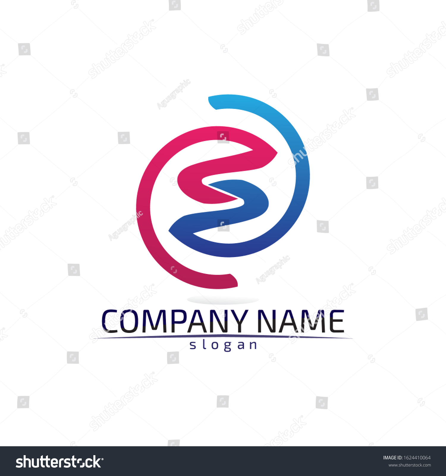 Business Corporate Letter S Logo Design Vector - Royalty Free Stock 