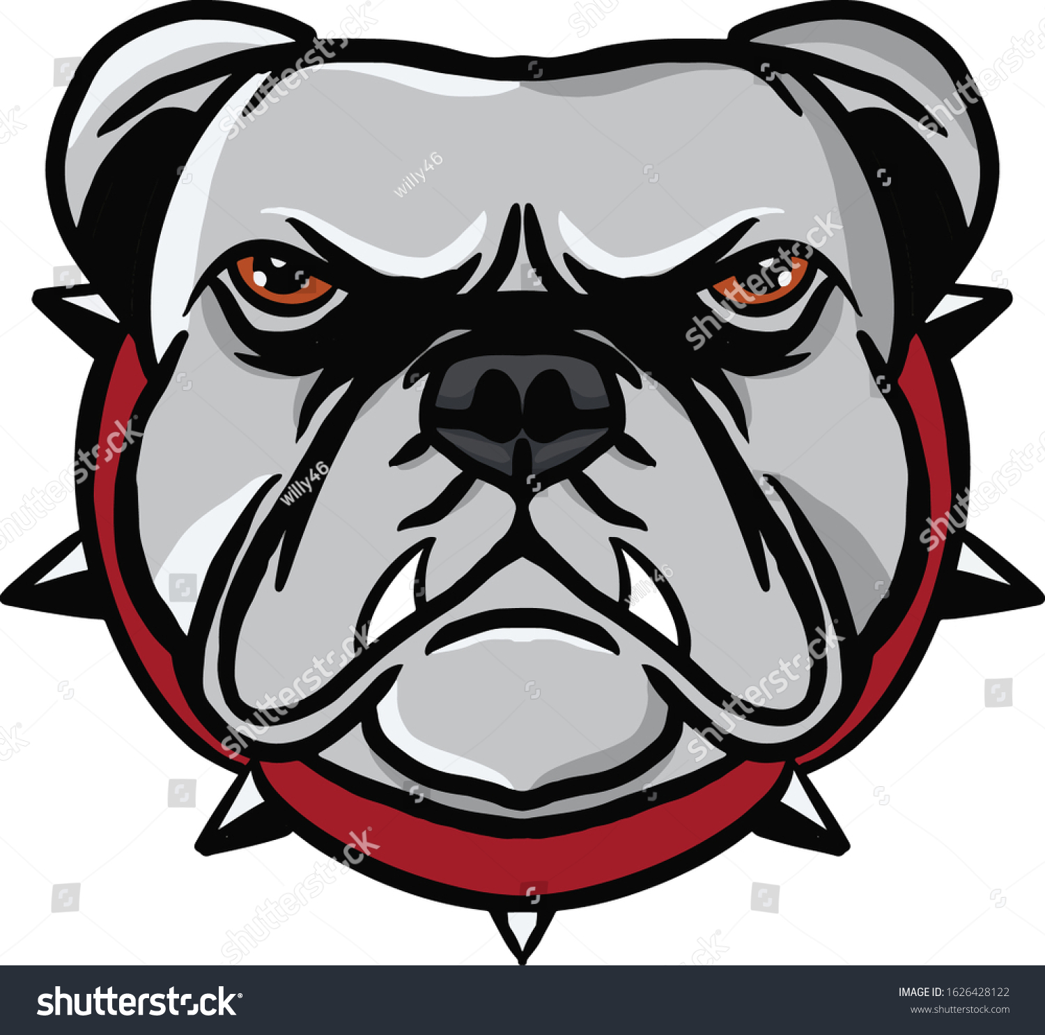 buldog logo design awesome inspiration - Royalty Free Stock Vector ...