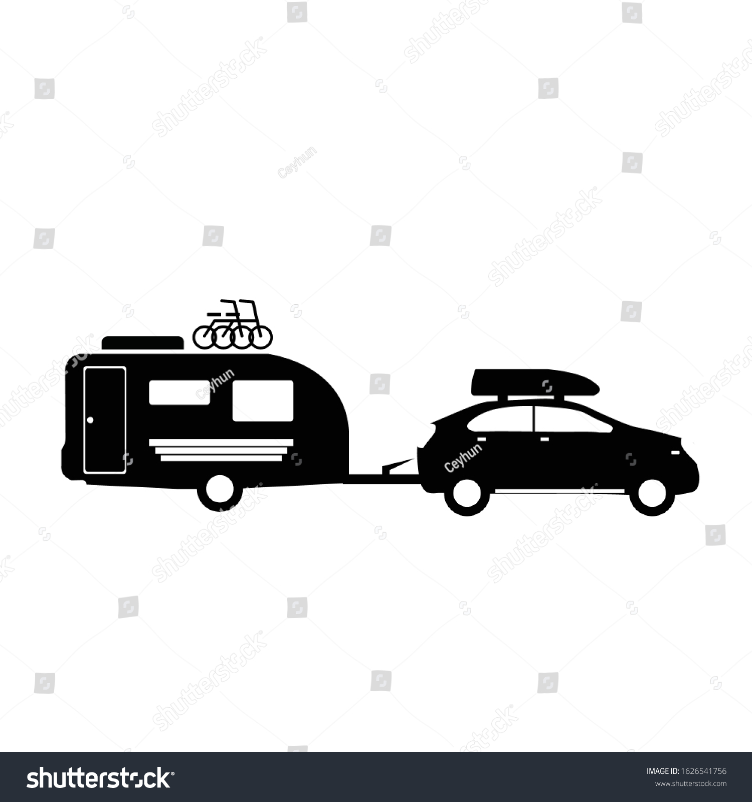 Recreational Vehicles Icon, motor home - Royalty Free Stock Vector ...