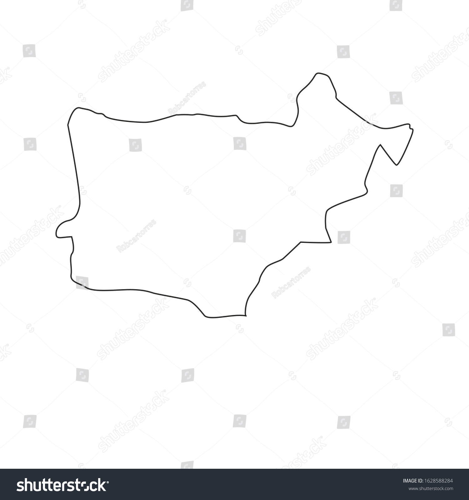 Akkar region map in country of Lebanon - Royalty Free Stock Vector ...