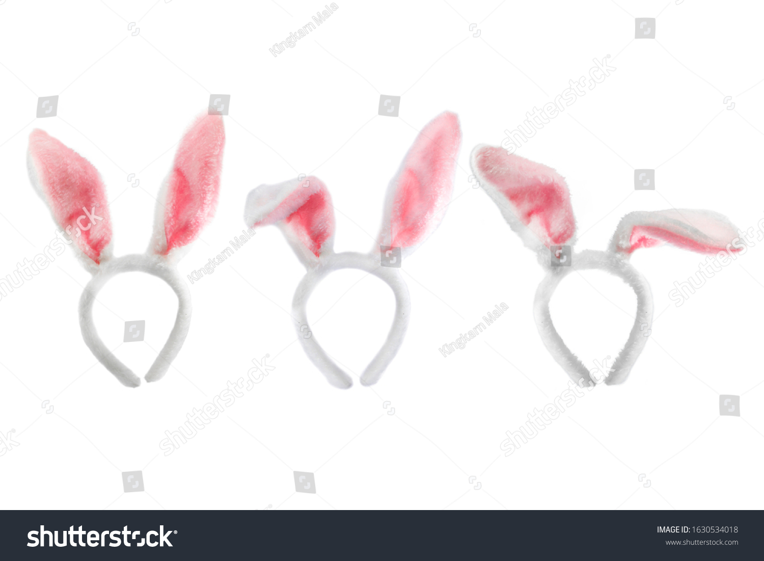 Rabbit ears for Easter on a white background,with clipping path #1630534018