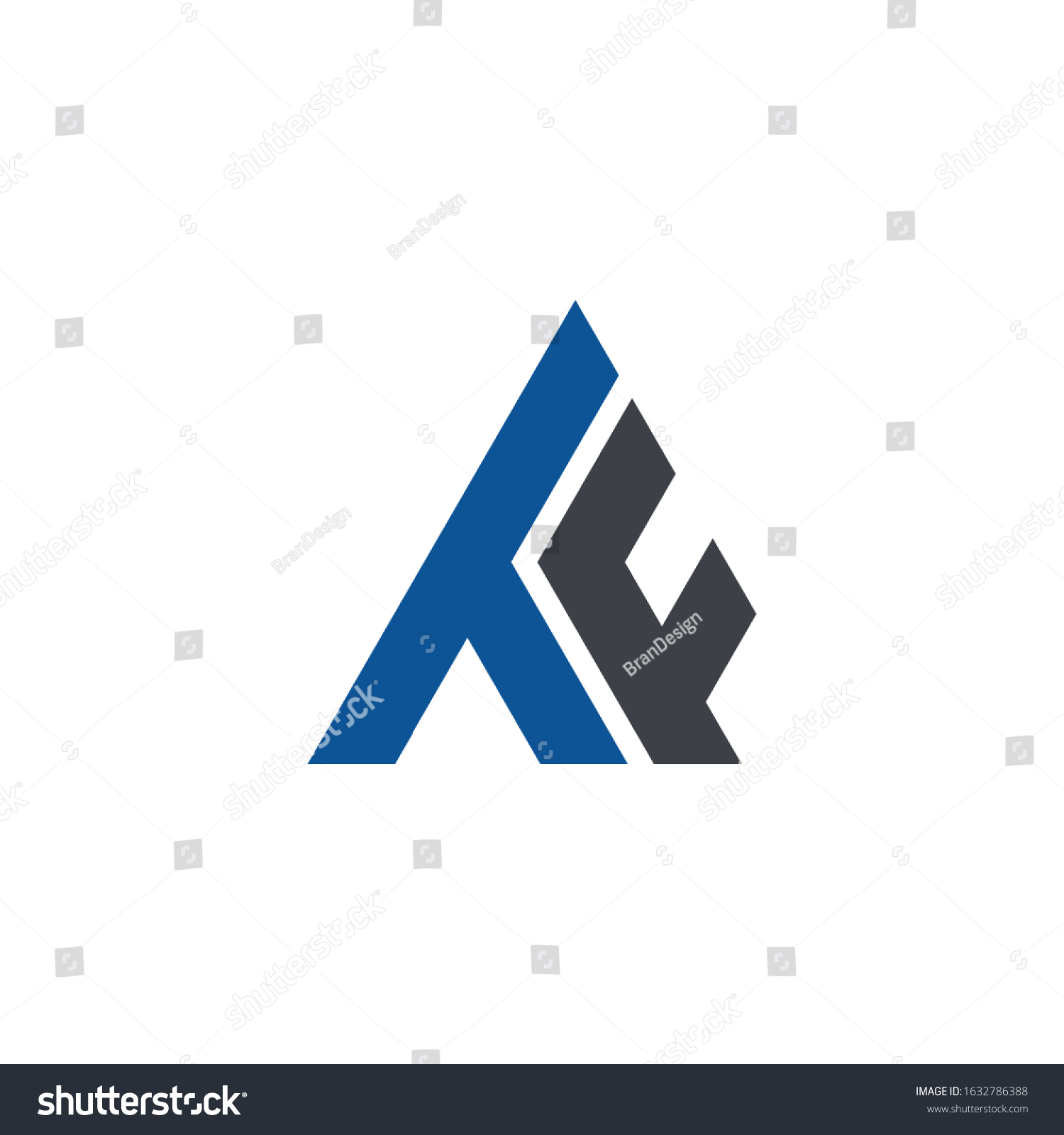 TF Initial letter Triangle logo - Royalty Free Stock Vector 1632786388 ...