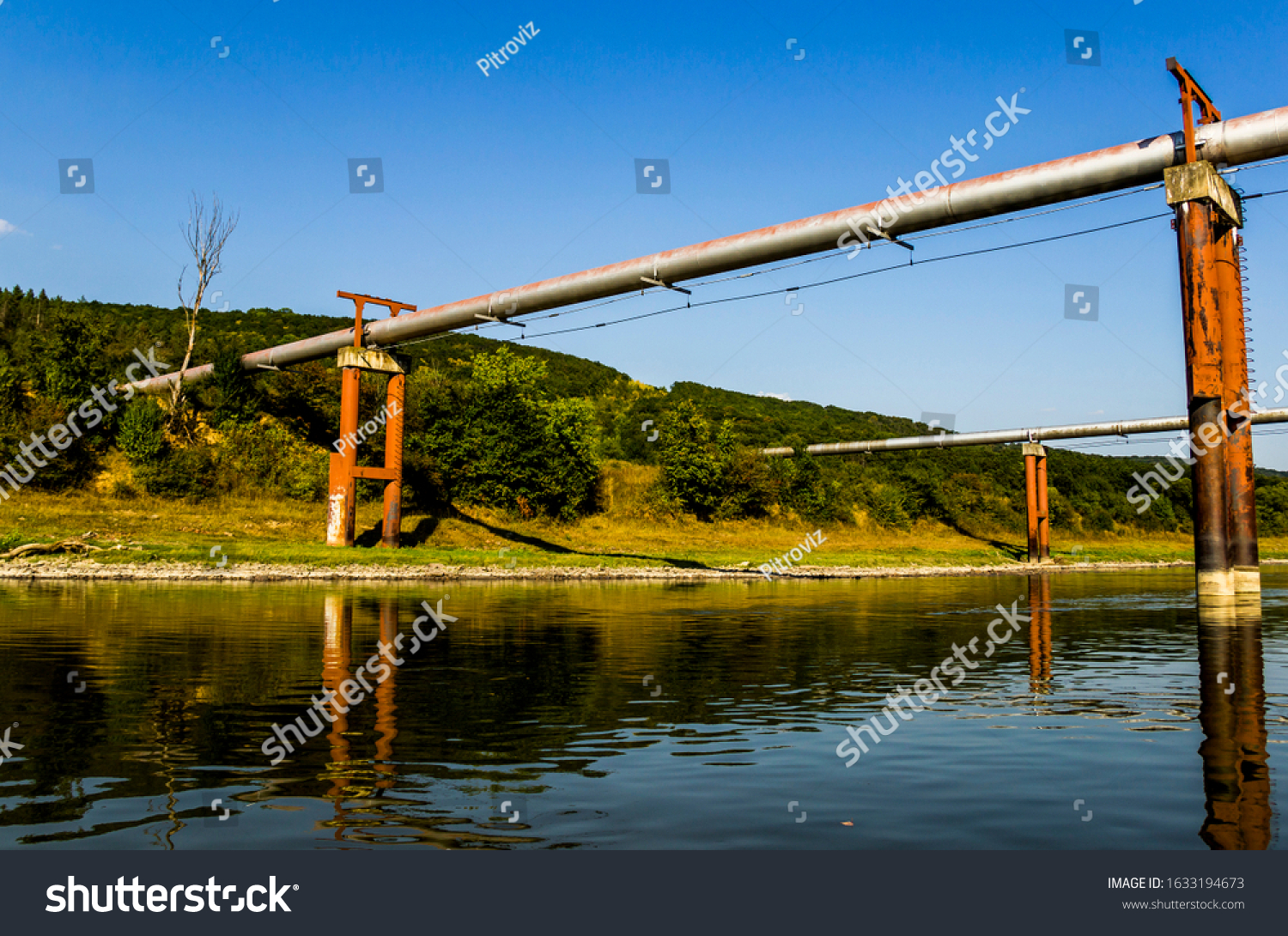 gas pipeline under the Dniester river, Ternopil region of Western Ukraine #1633194673