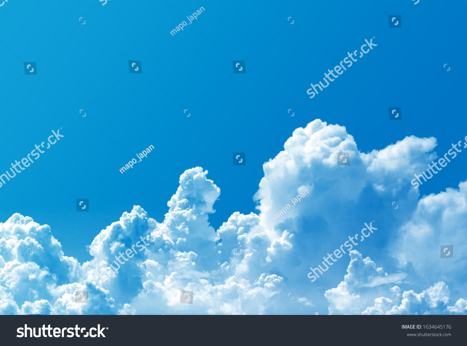 Background material, anime like clouds #1634645176