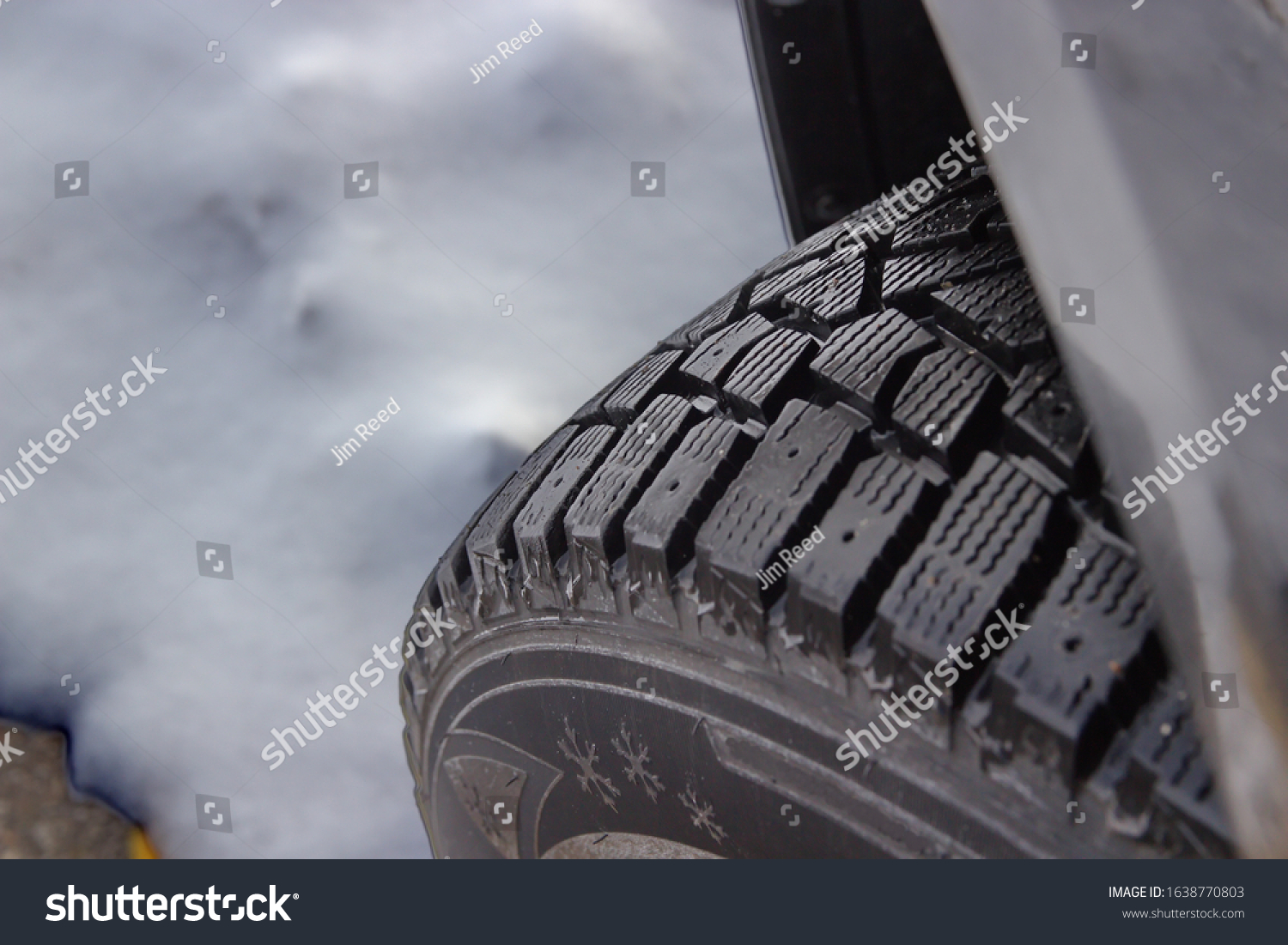 A severe weather rated front driver side, snow and ice tire, with stud holes. This is also an off road tire.  #1638770803
