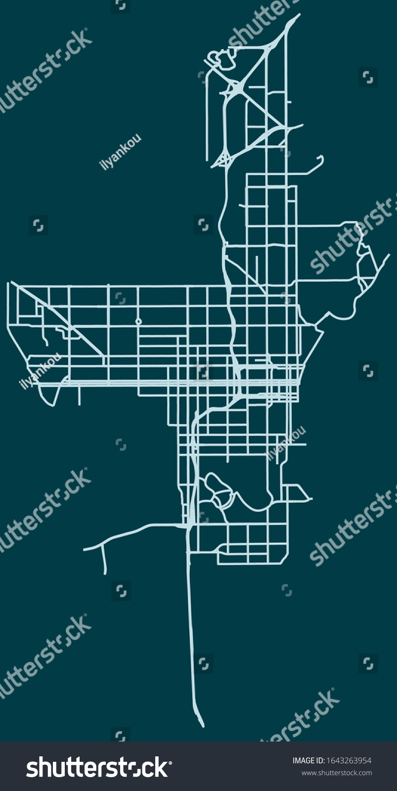 Road Map Of St Petersburg Florida United Royalty Free Stock Vector   Avopix 1643263954 