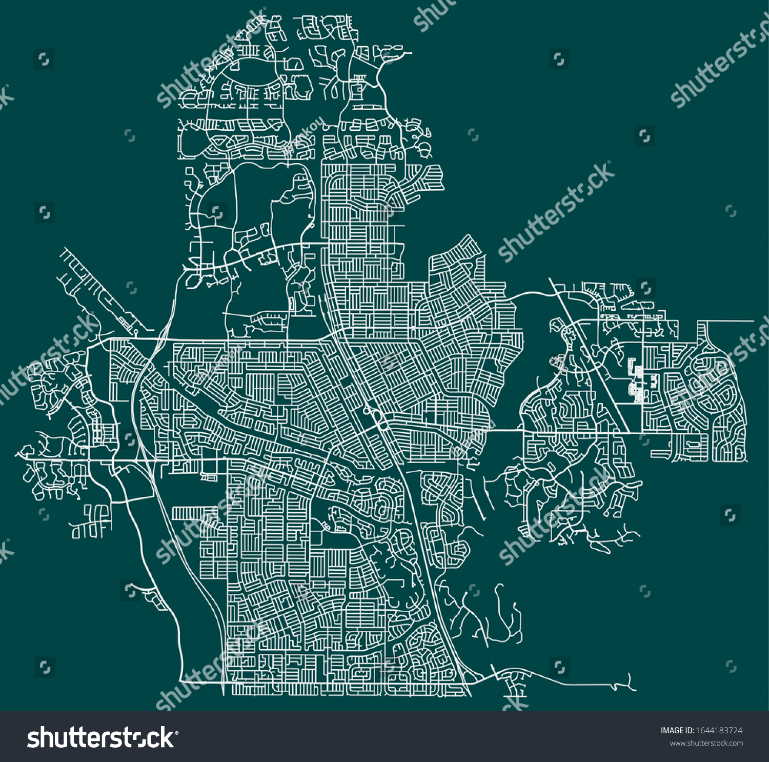 Road map of Port St Lucie, Florida, United - Royalty Free Stock Vector ...