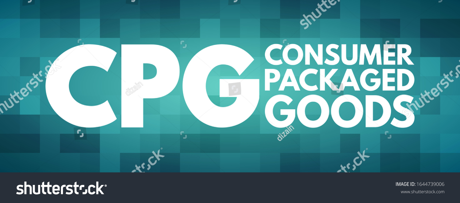 CPG Consumer Packaged Goods - Merchandise That - Royalty Free Stock ...