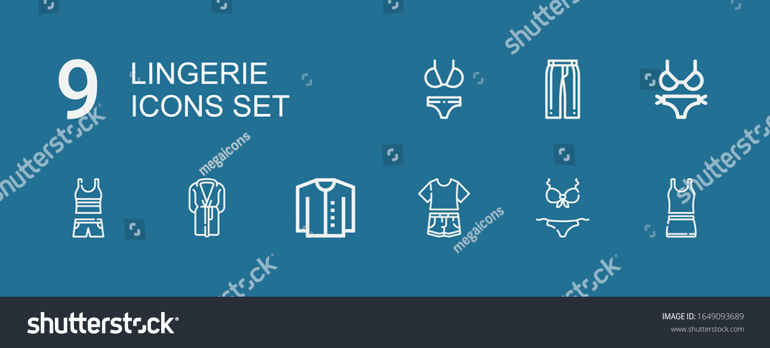Editable Lingerie Icons For Web And Mobile Royalty Free Stock Vector Avopix Com