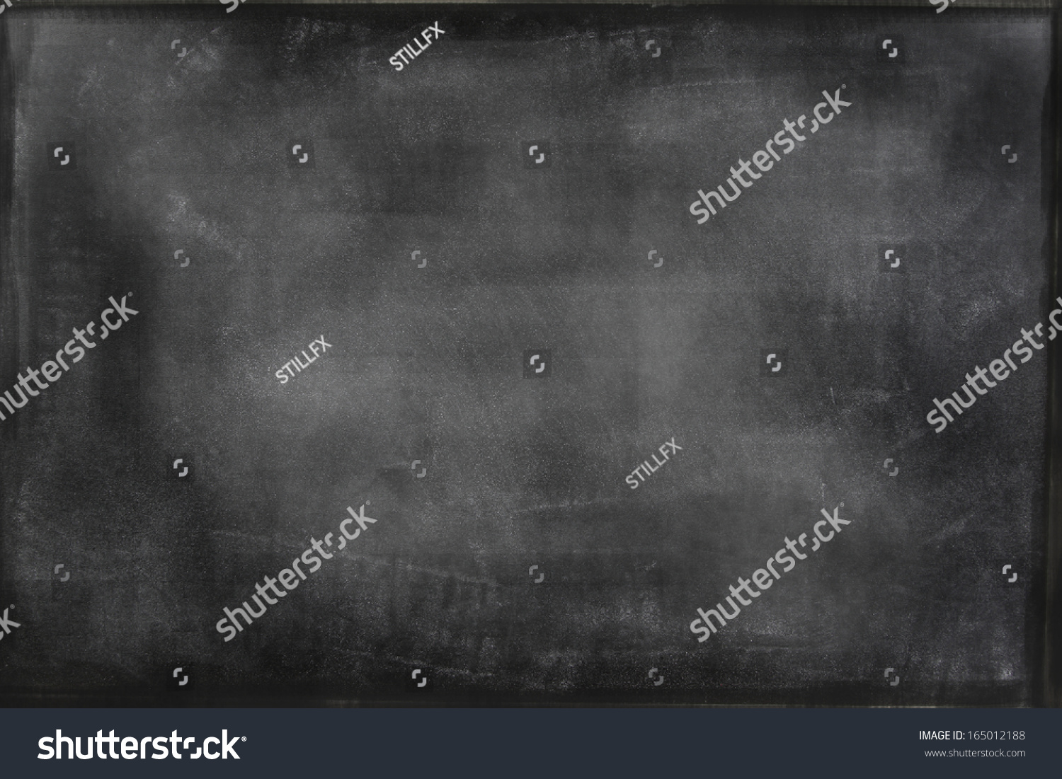 Chalk rubbed out on blackboard  #165012188