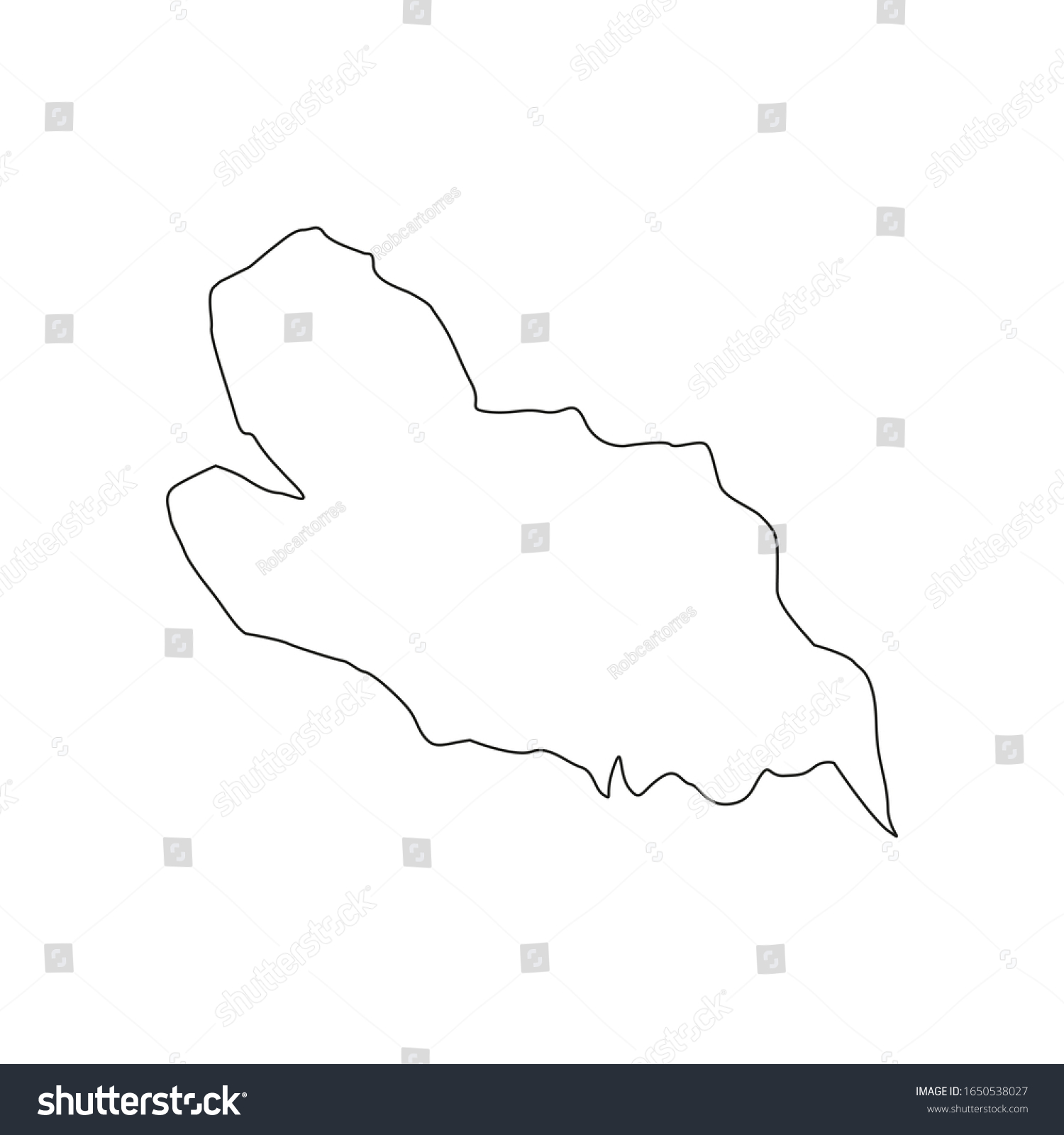 lobaye region map country of central african - Royalty Free Stock ...