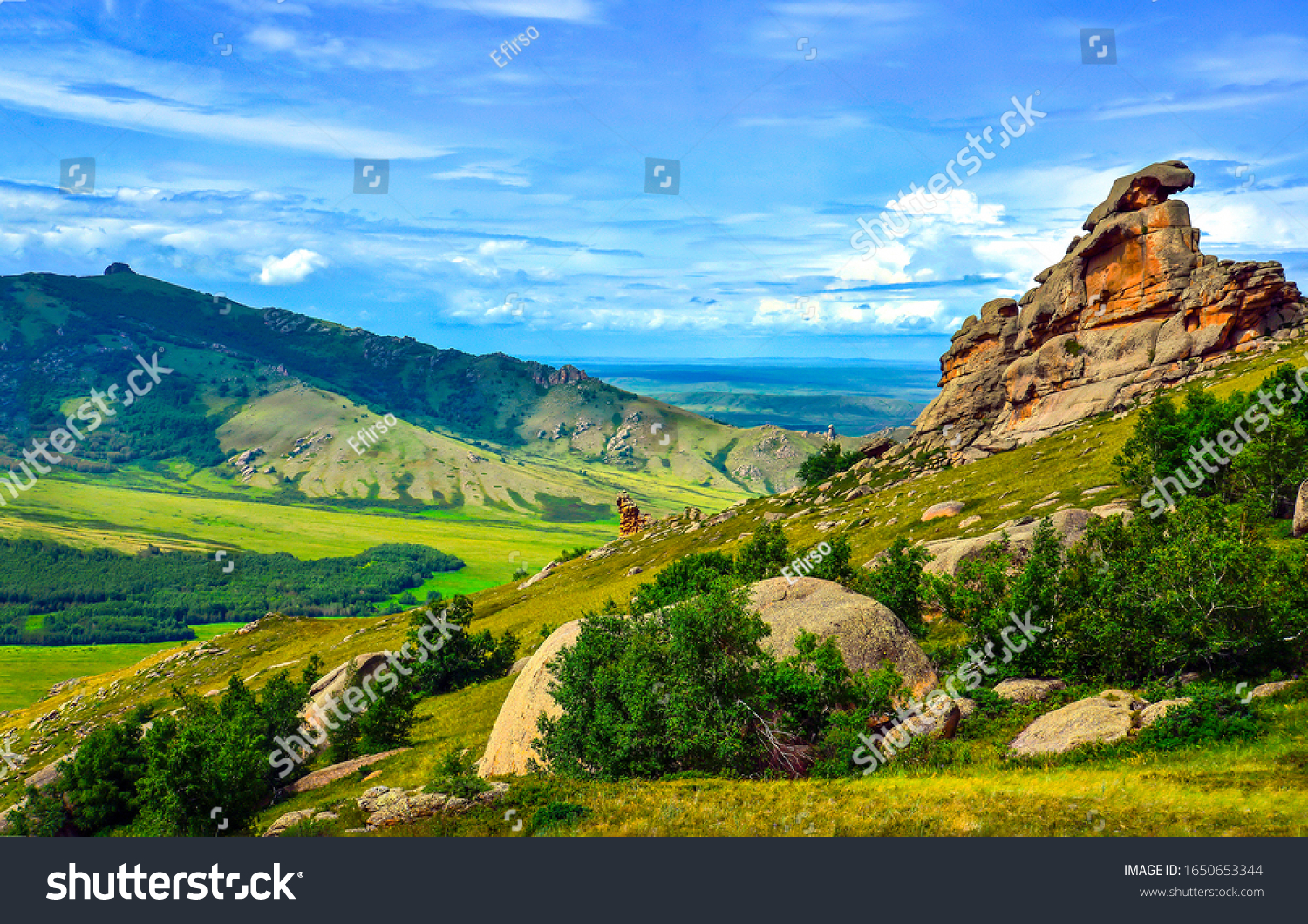 Alpine mountain rocks on hike background #1650653344