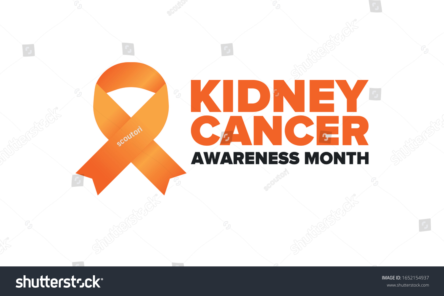 Kidney Cancer Awareness Month. Celebrate annual - Royalty Free Stock ...