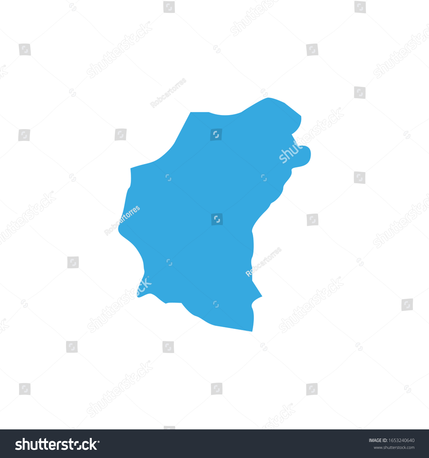 region map of huye in country of rwanda - Royalty Free Stock Vector ...