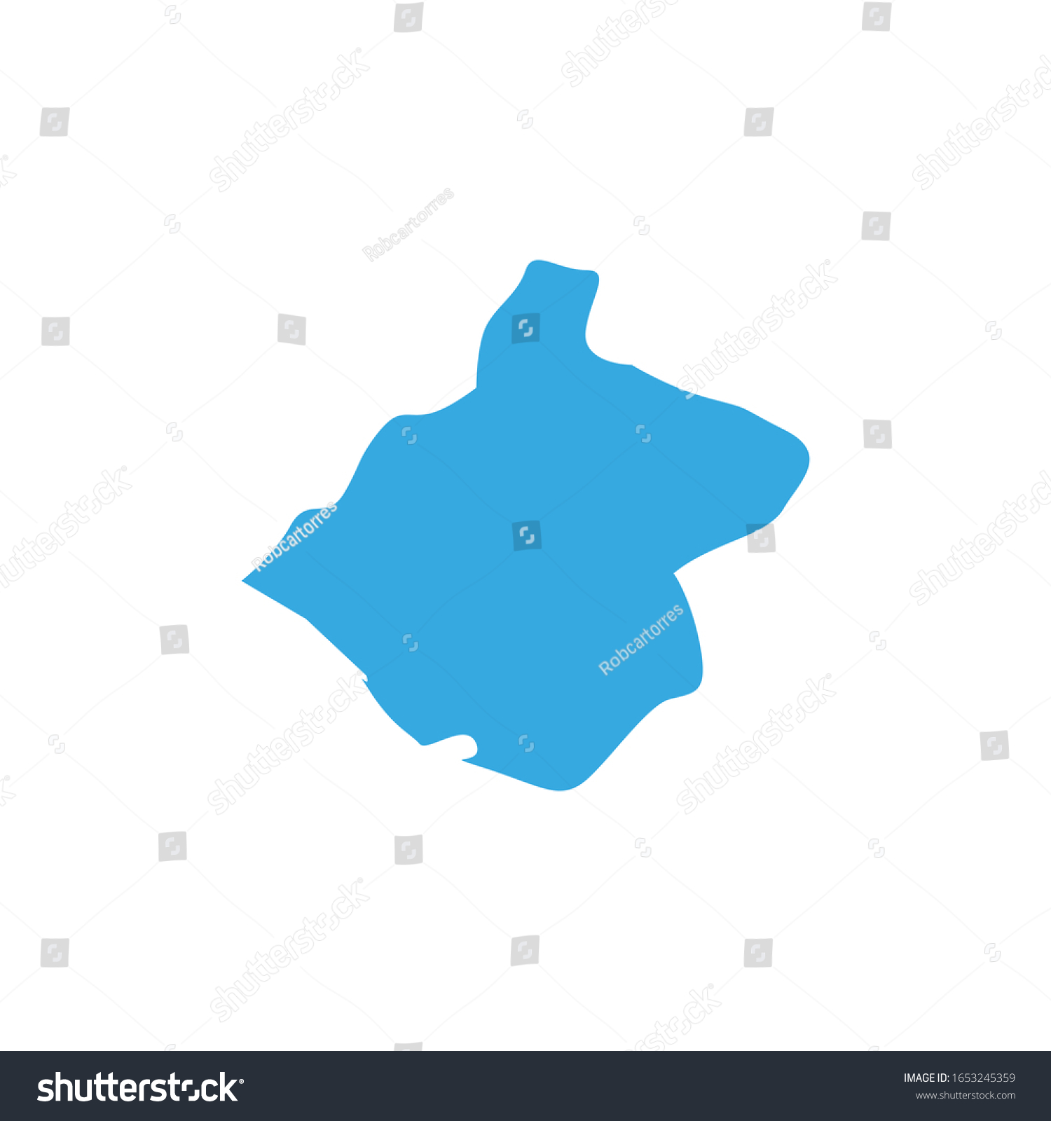 Tacna region map in Peru country - Royalty Free Stock Vector 1653245359 ...