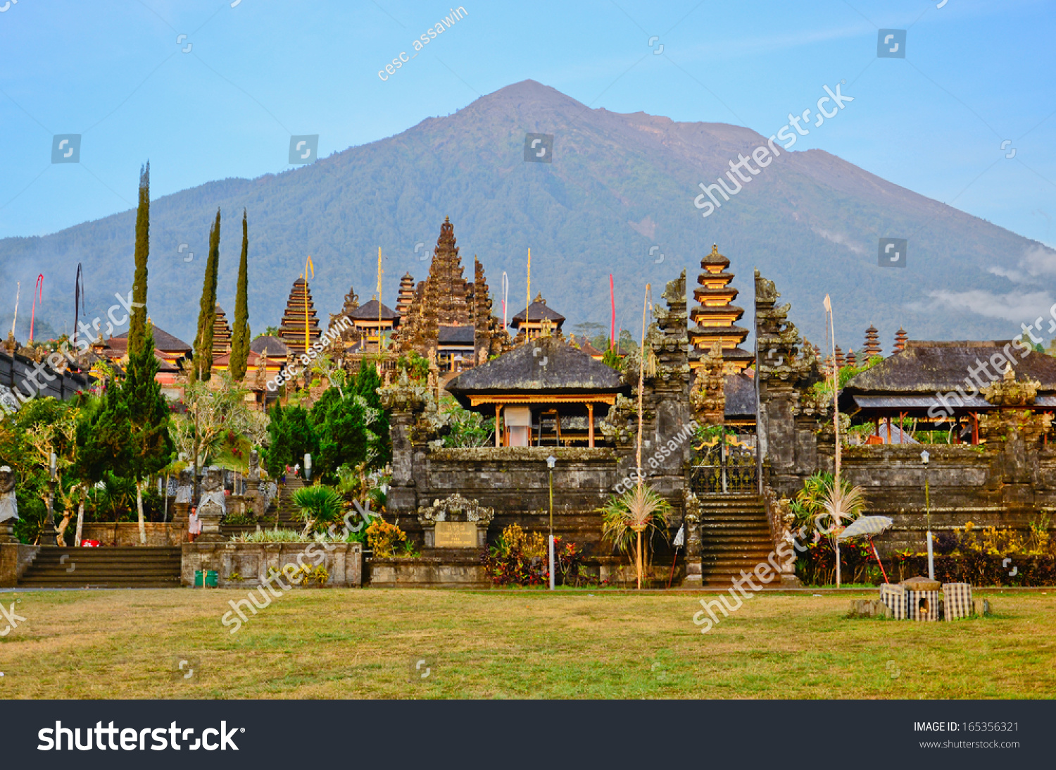 Pura Besakih. - largest hindu temple of Bali, Indonesia #165356321