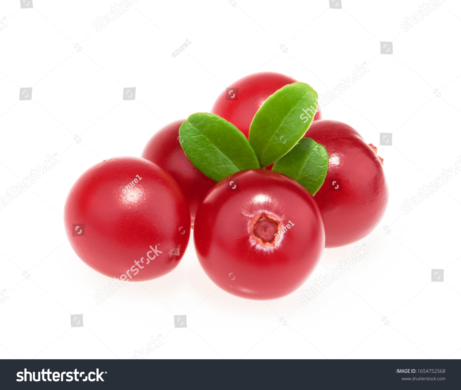 Cranberries isolated on white background #1654752568