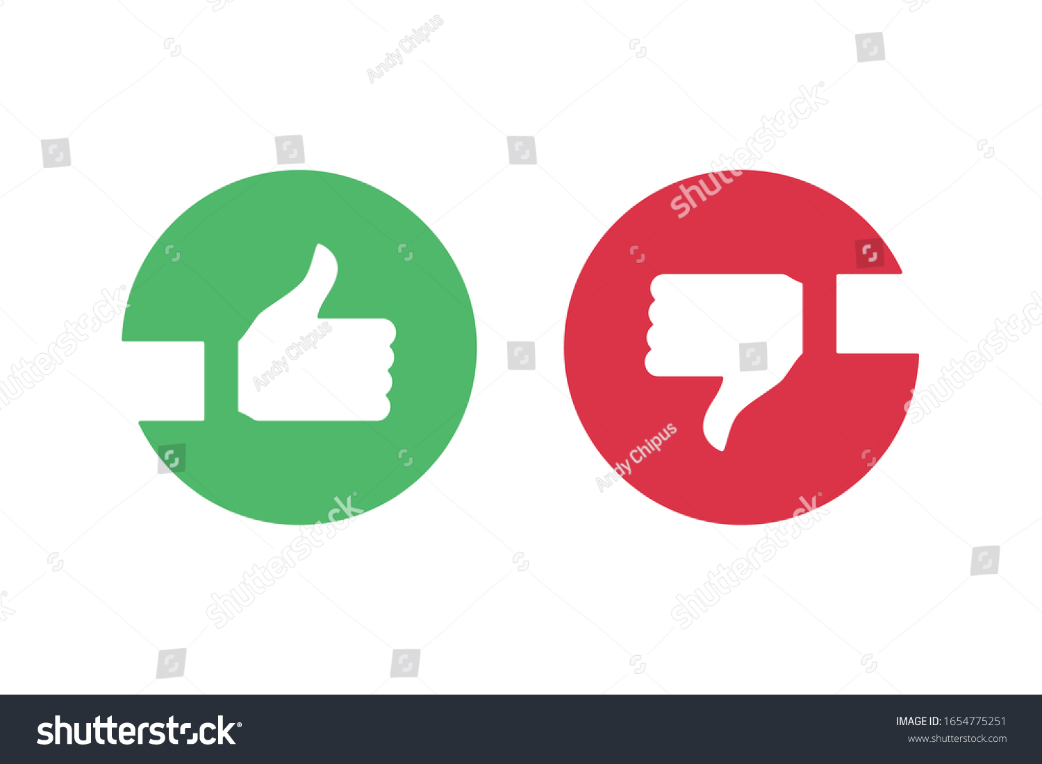 Like and dislike icons with hand and thumb up. - Royalty Free Stock ...