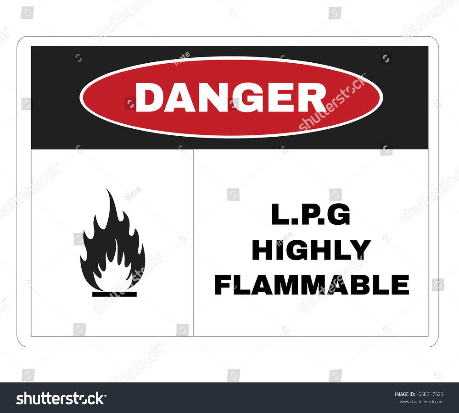 2 X DANGER HIGHLY FLAMMABLE LPG STICKERS SIGNS 