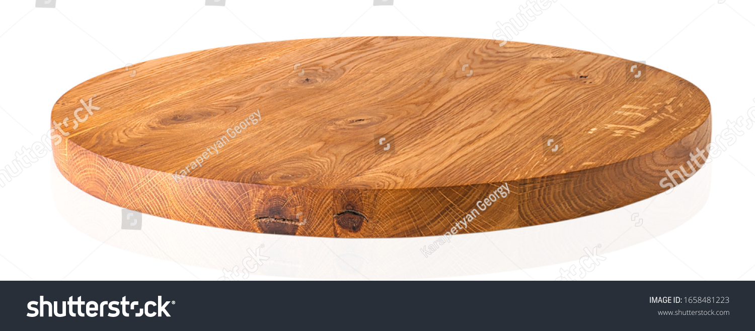 Wooden chopping board isolated on white background #1658481223