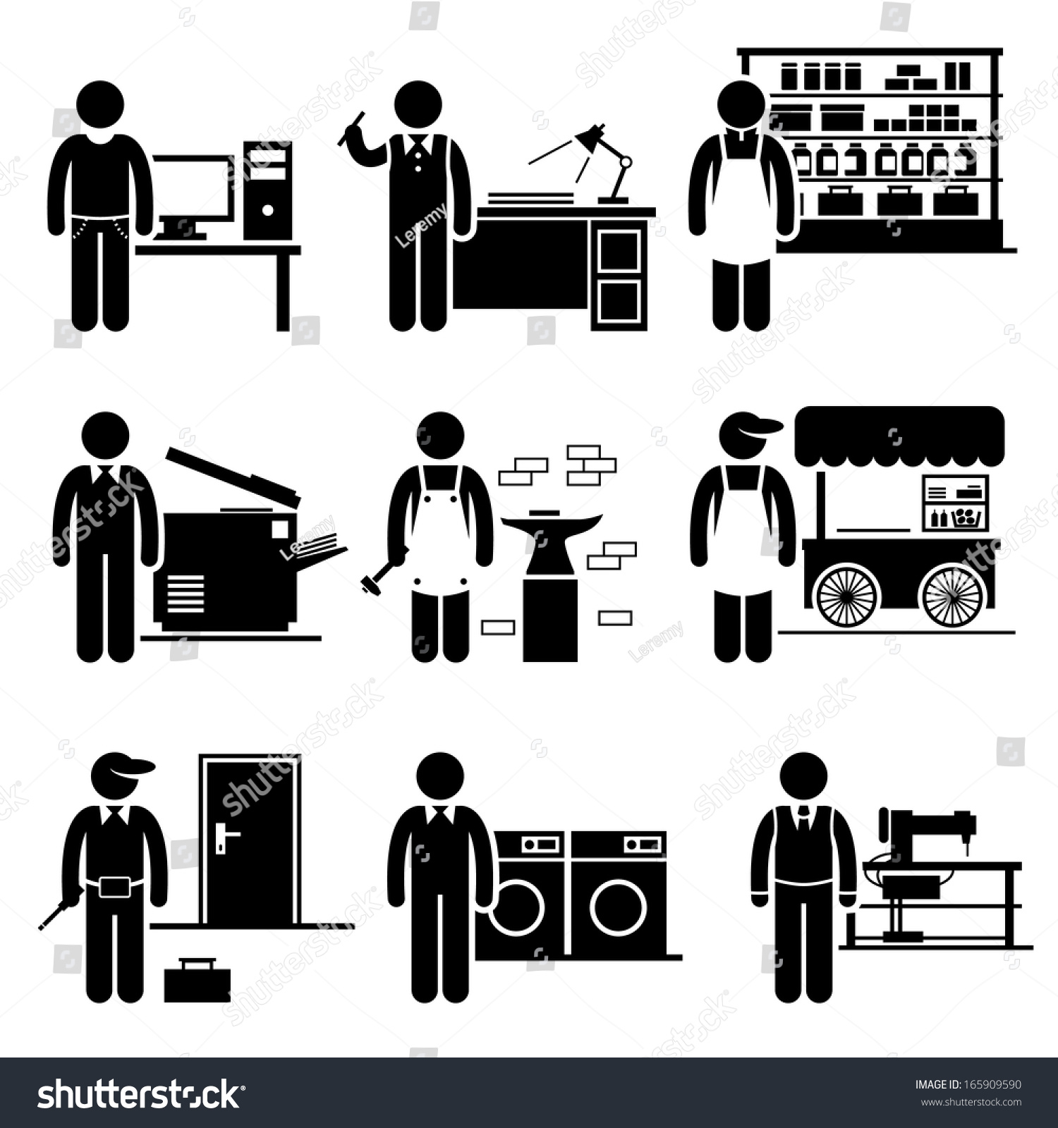 Self Employed Small Business Jobs Occupations Careers Grocer Freelancer Copywriter Printing Shop Self Employed Small Business Jobs Occupations Careers Grocer Freelancer Copywriter Printing Shop