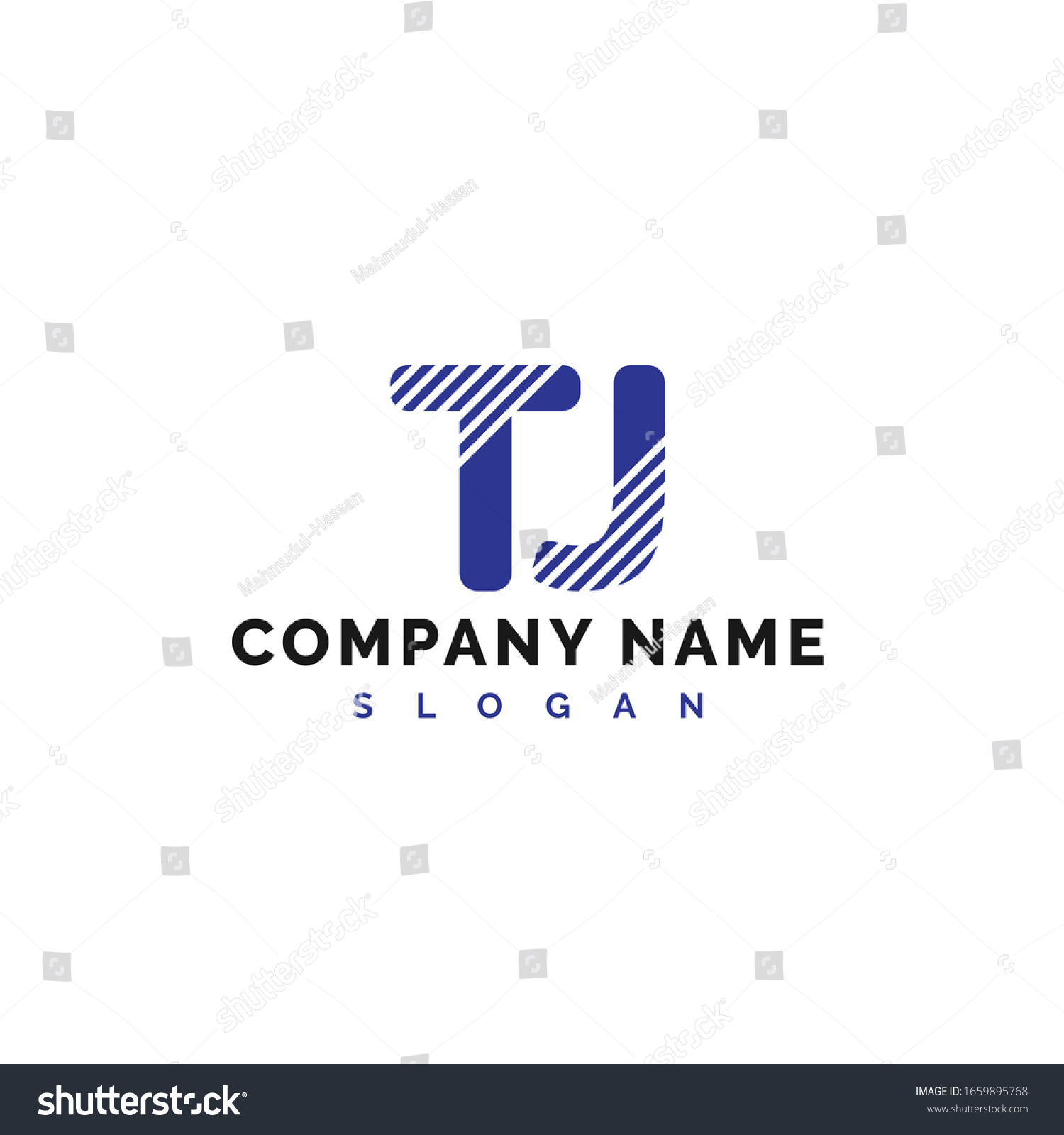 TJ Letter Logo Design. TJ letter logo Vector - Royalty Free Stock ...