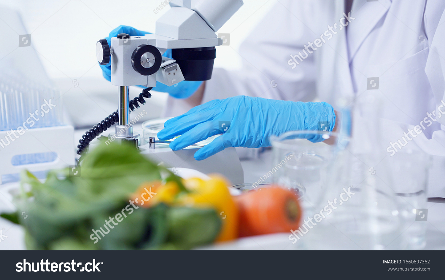 Biotechnology concept. Food tech. Nutritional science. #1660697362