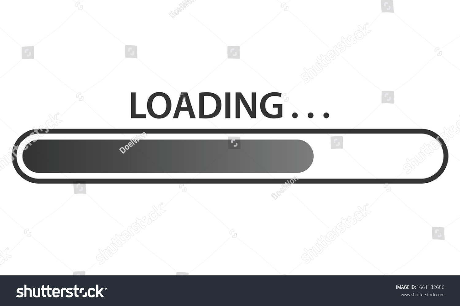 Loading vector icon. Loading style sign for - Royalty Free Stock Vector ...