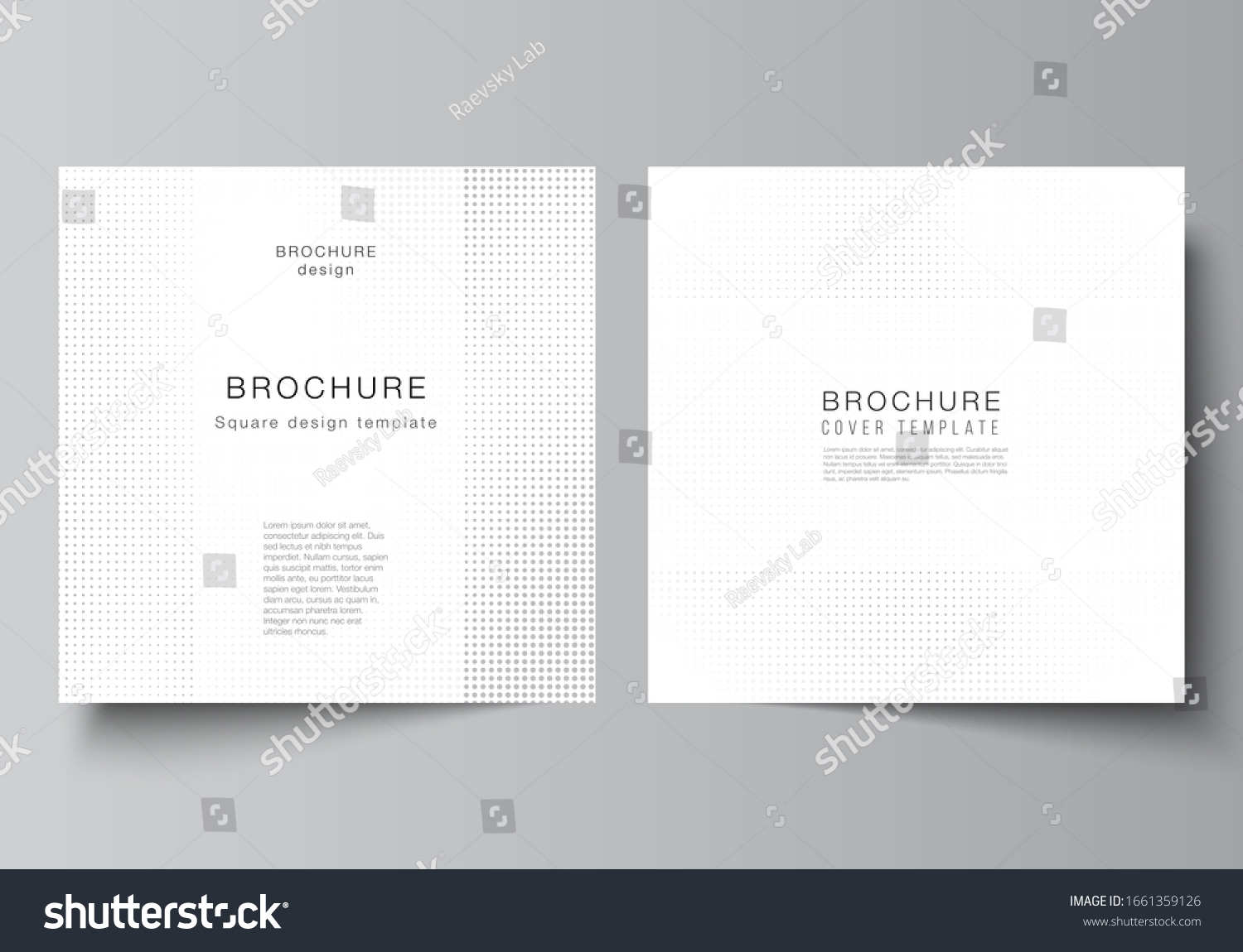 Vector layout of two square covers design - Royalty Free Stock Vector ...