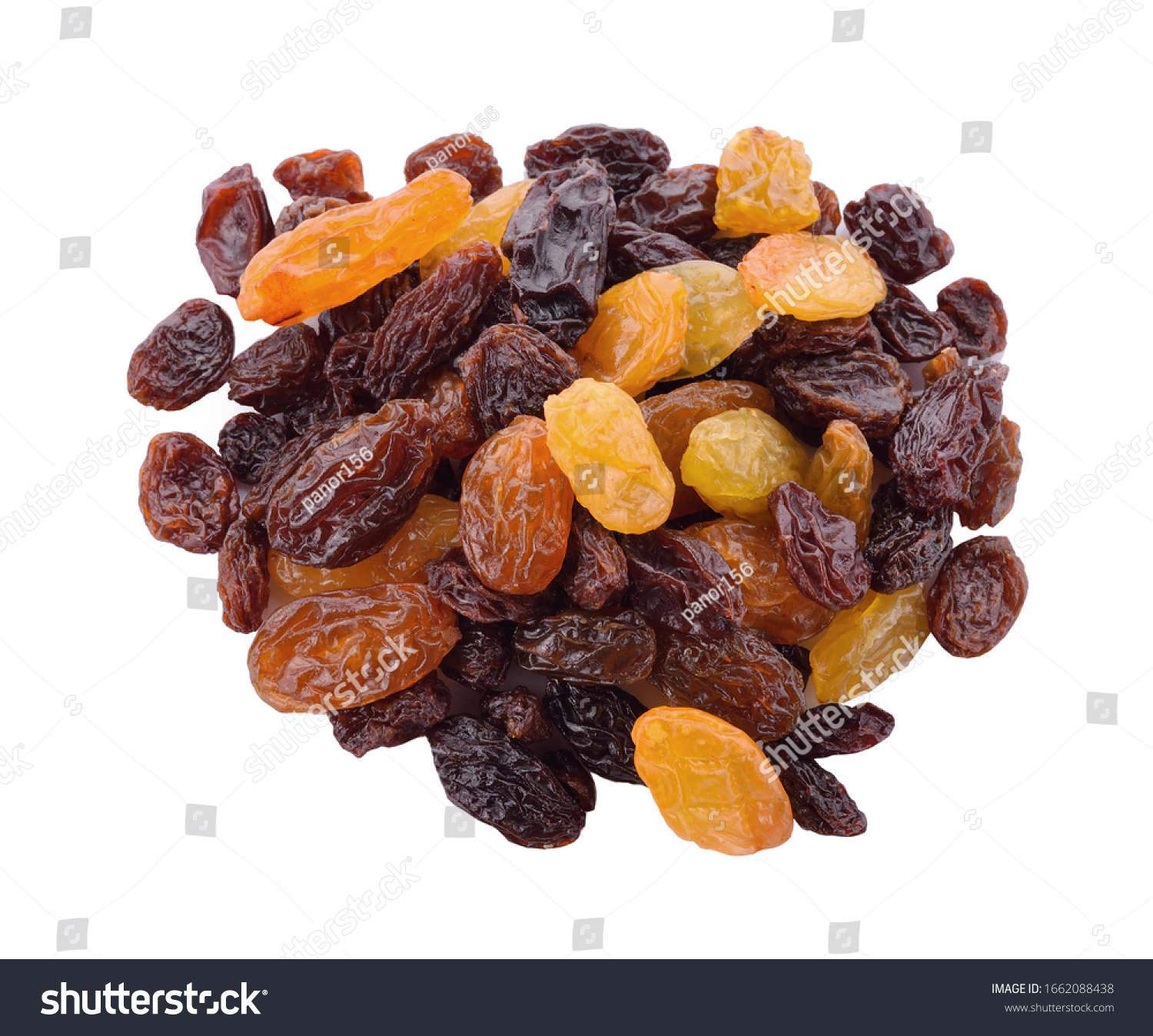 Raisins isolated on a white background #1662088438