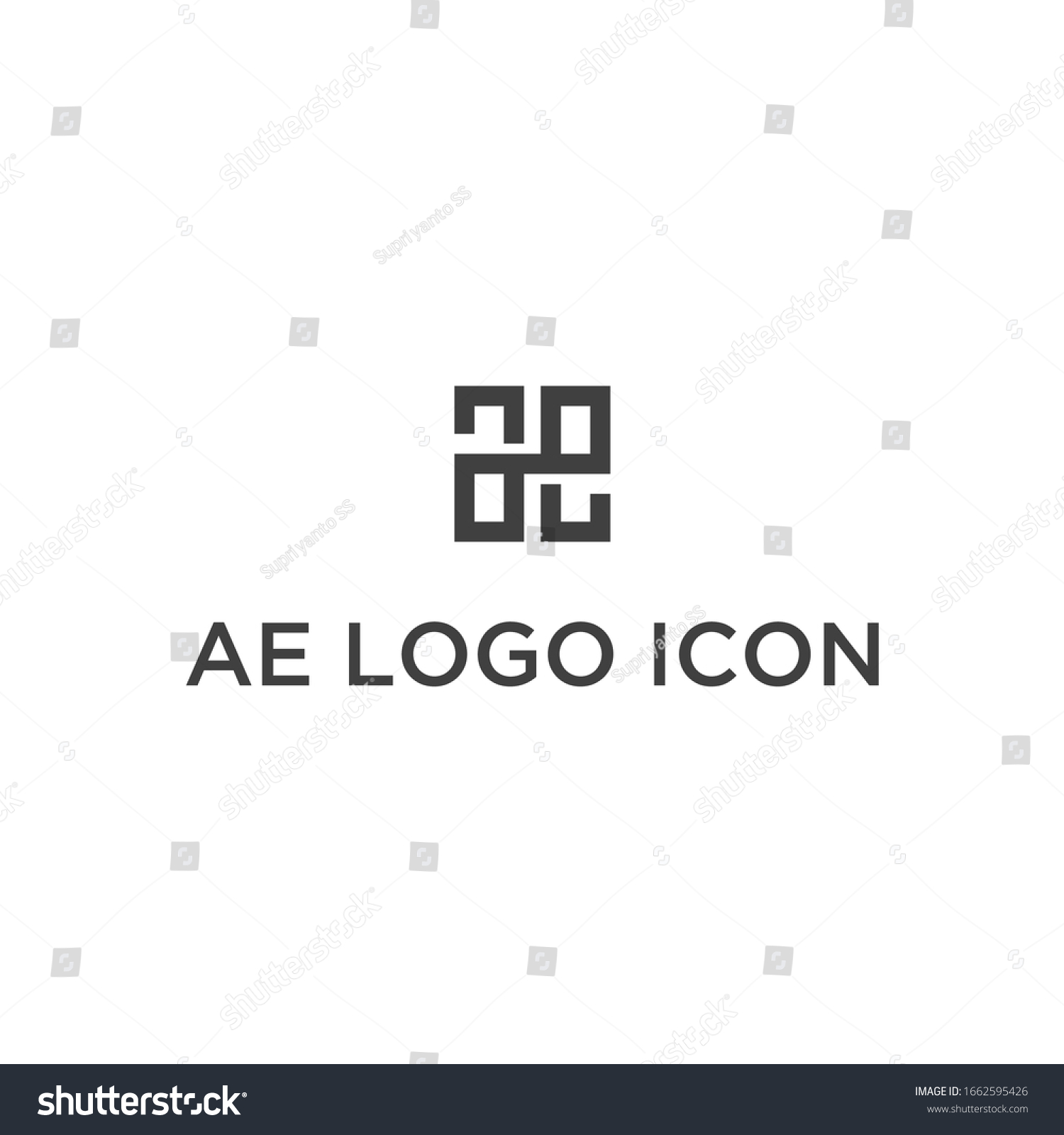 AE logo logo icon vector #1662595426