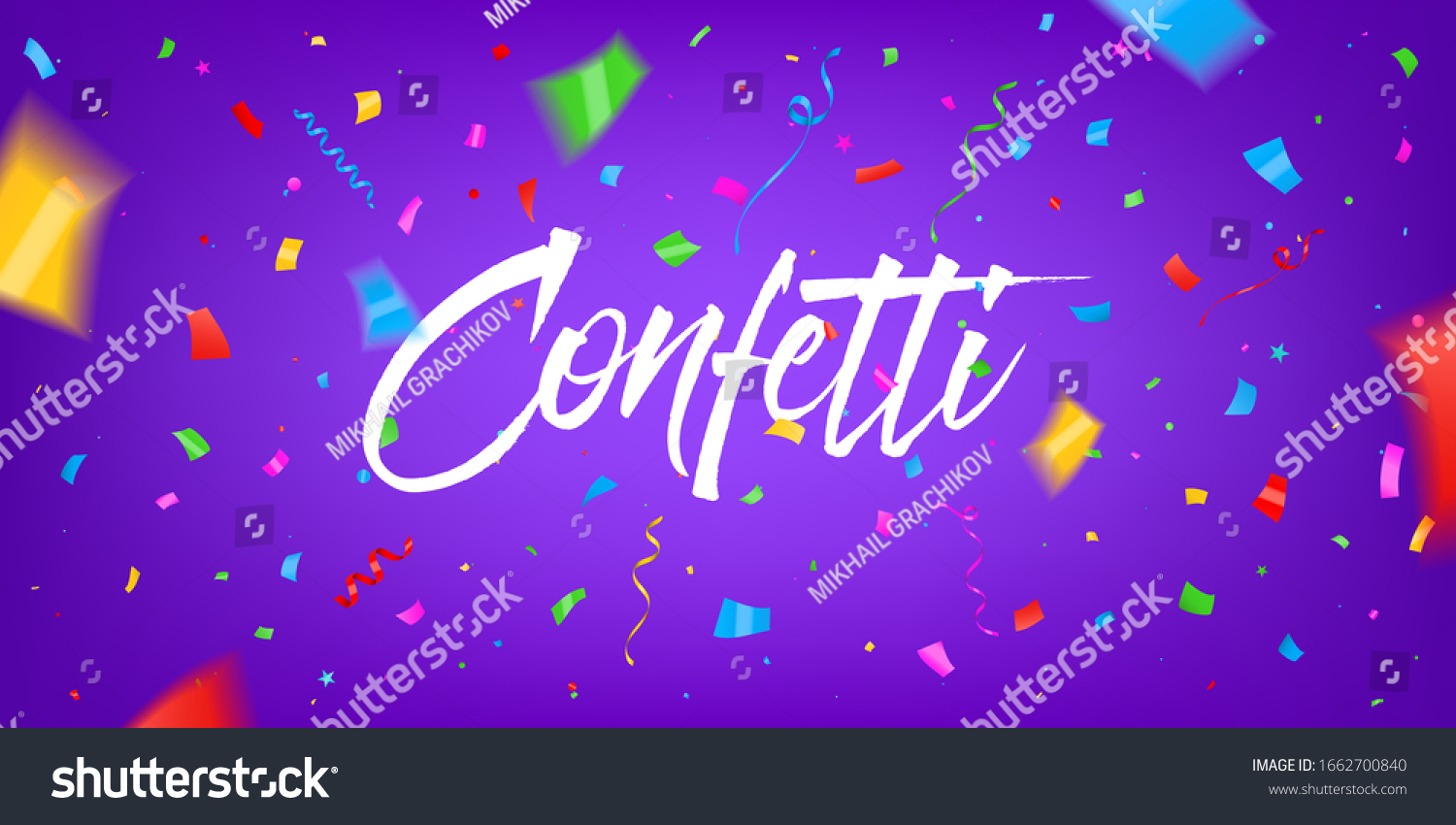 Creative vector illustration of festival confetti background. Art design New year party, happy birthday, holiday festive conffeti template. Abstract concept graphic draw prize, win congrats element #1662700840